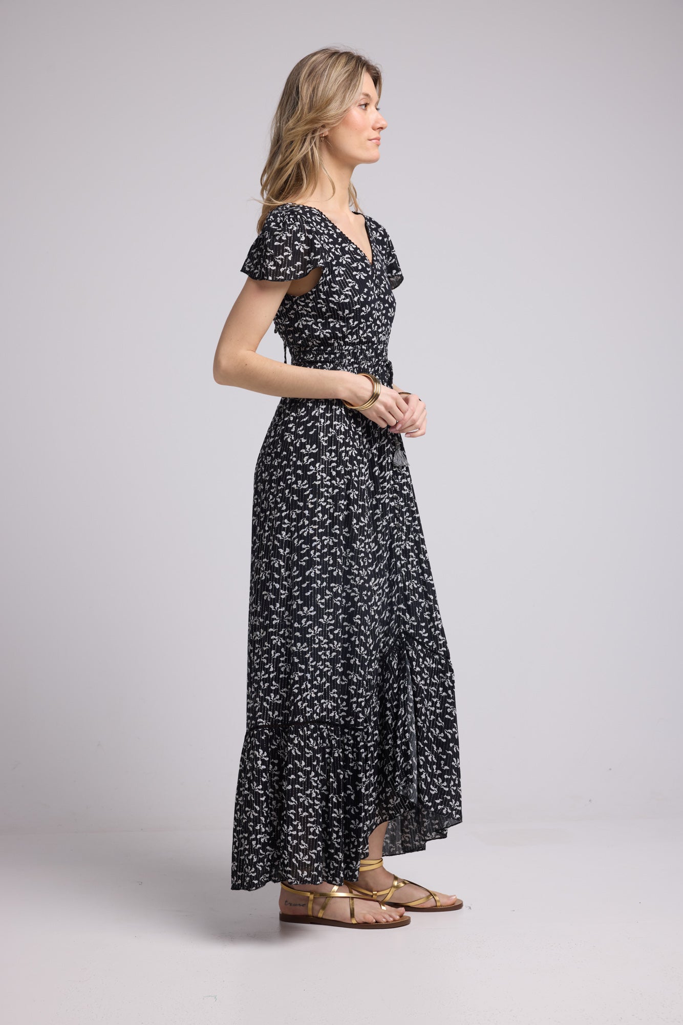 ROBE LORY LONG/NOIR P40 BLACK