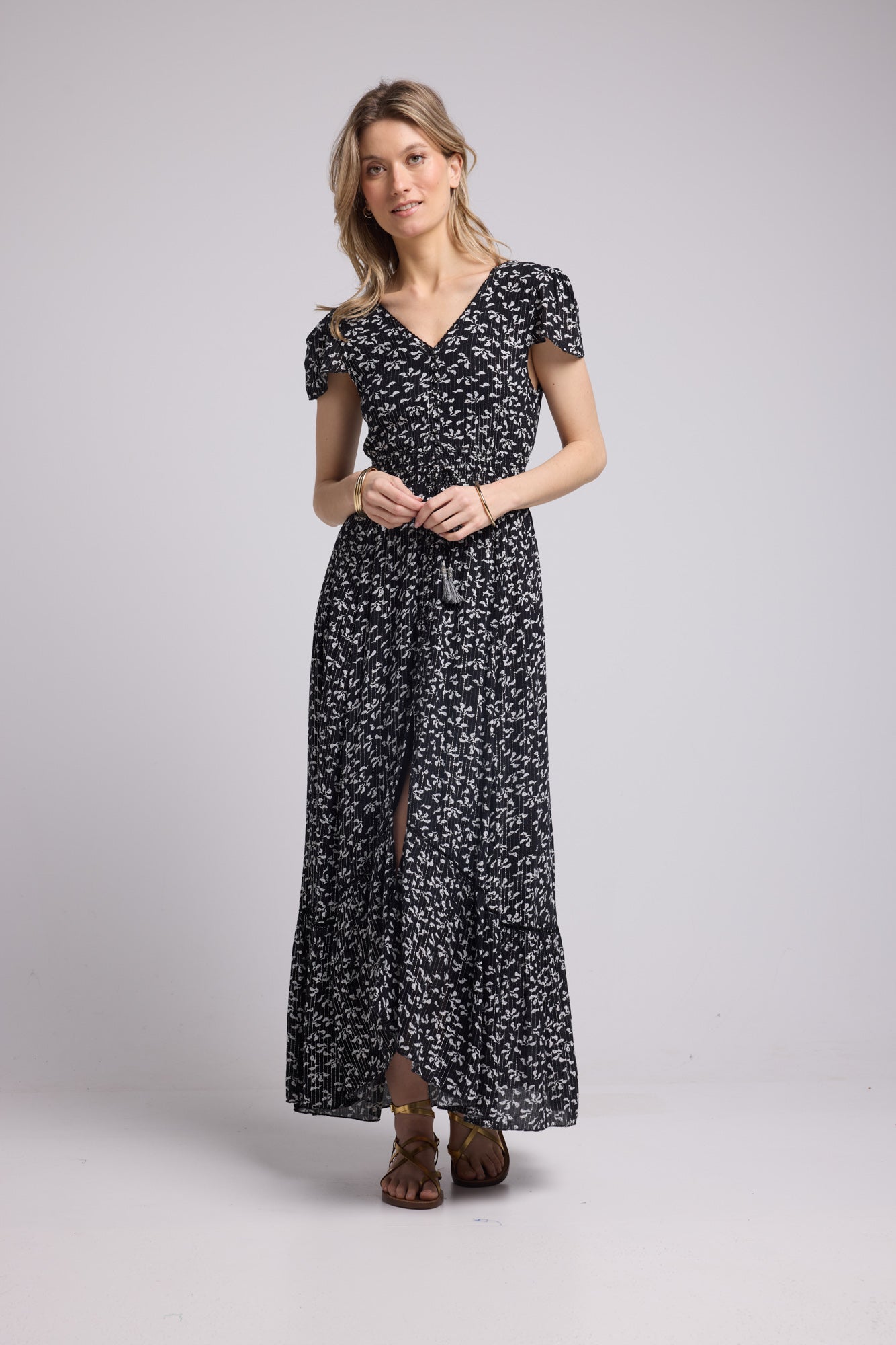 ROBE LORY LONG/NOIR P40 BLACK