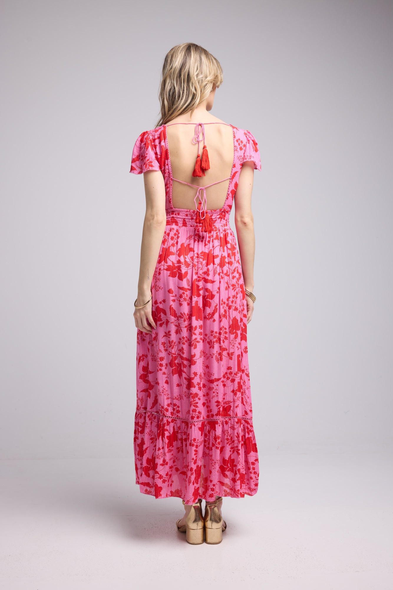 ROBE LORY LONG/PINK RED P821