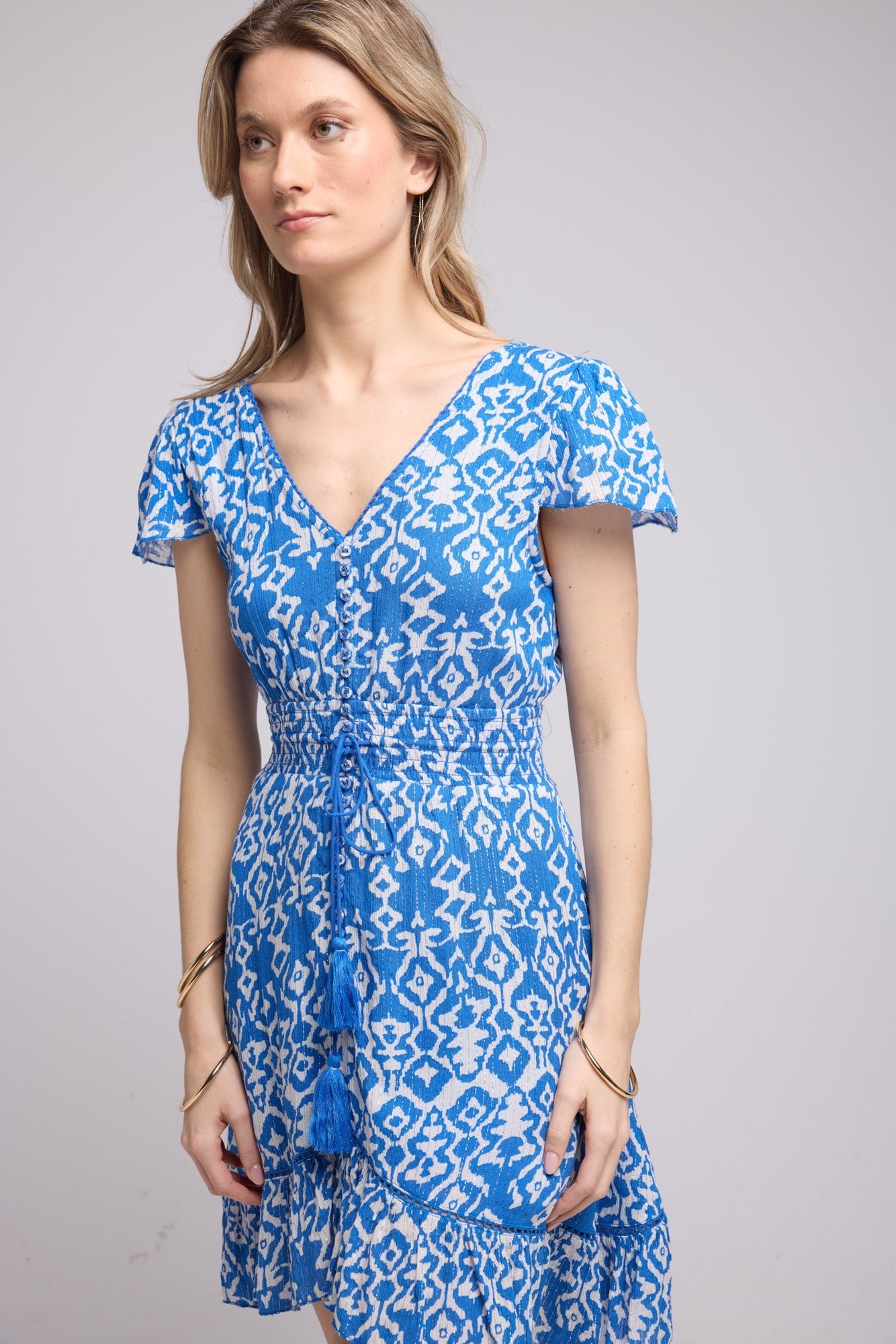 ROBE LORY SHORT/BRIGHT BLUE P822