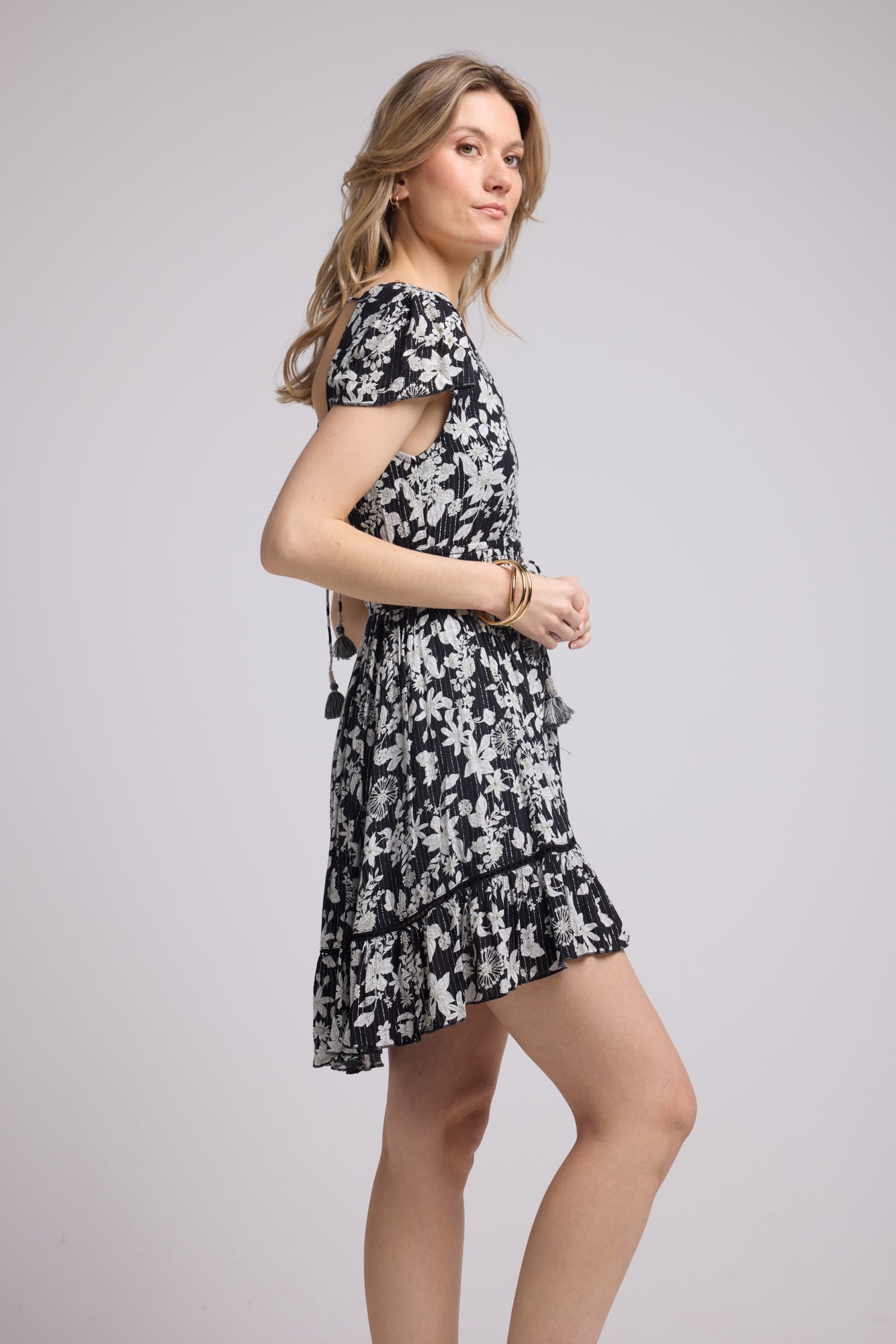 ROBE LORY SHORT/P12 BLACK