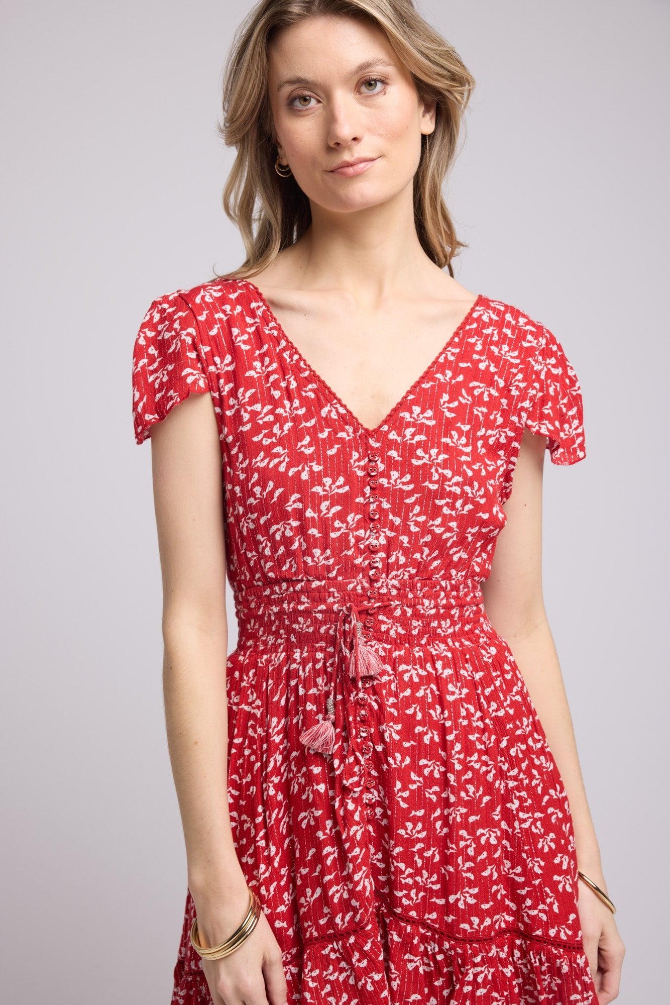 ROBE LORY SHORT ROUGE