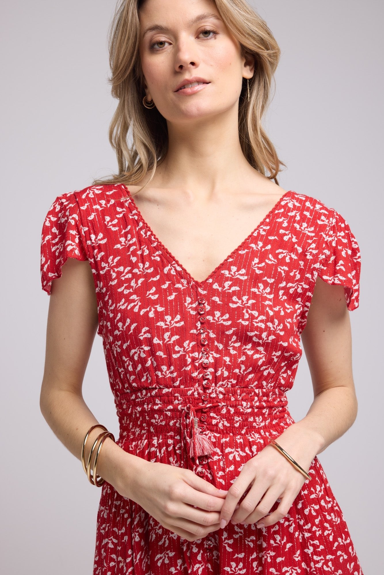 ROBE LORY SHORT ROUGE