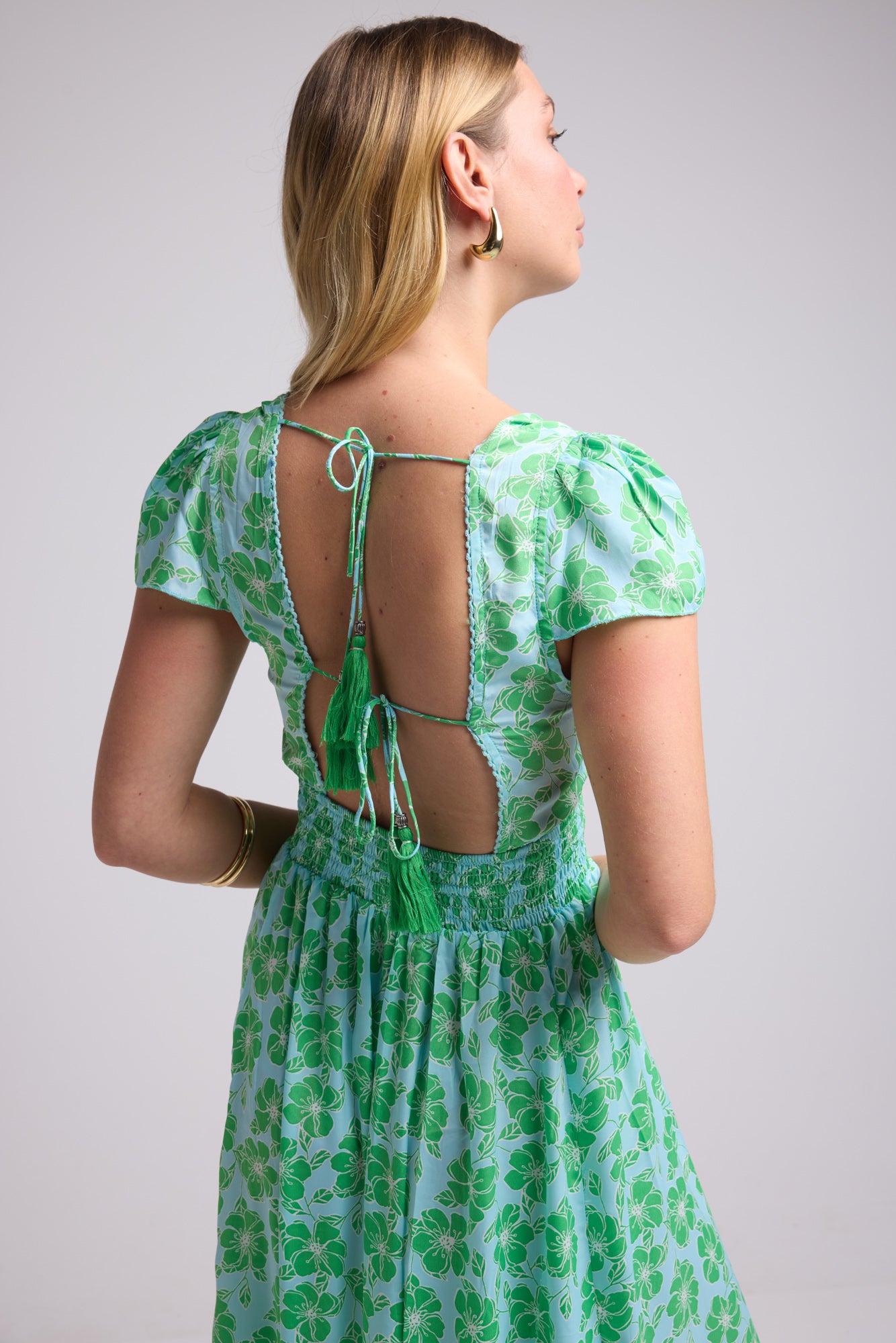 ROBE MILA/BLUE GREEN P 4001