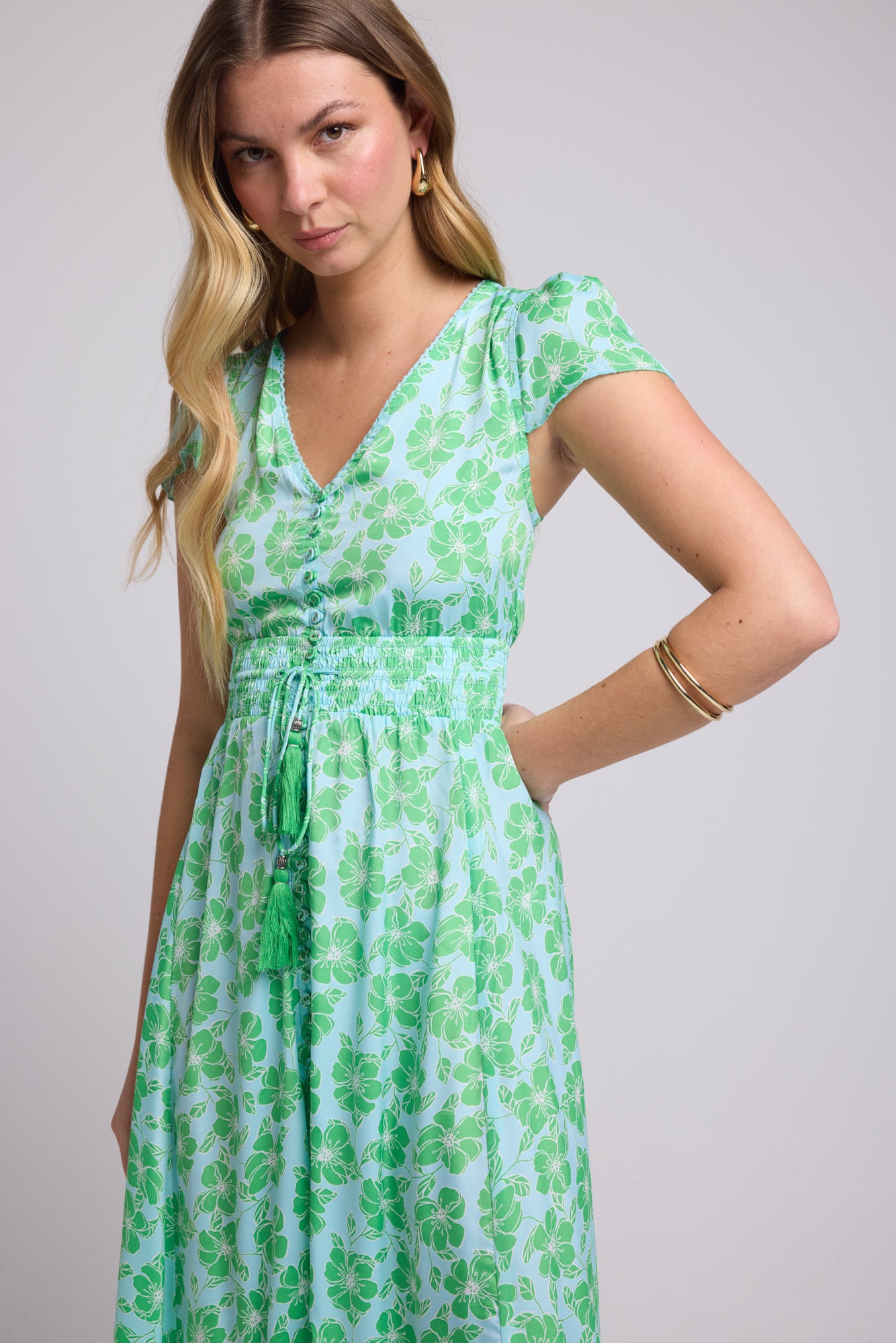 ROBE MILA/BLUE GREEN P 4001