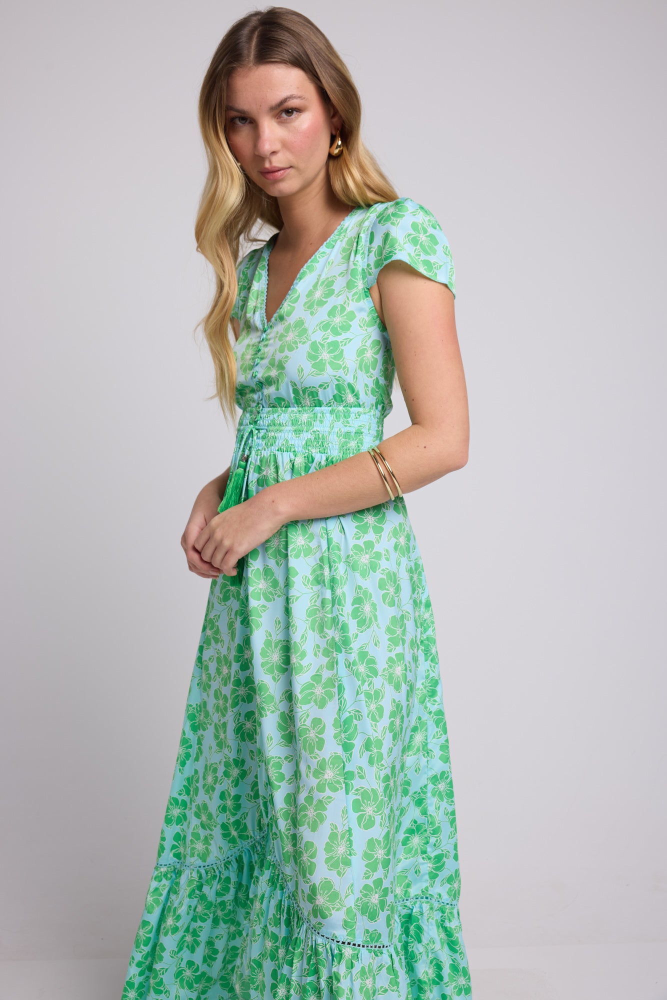 ROBE MILA/BLUE GREEN P 4001