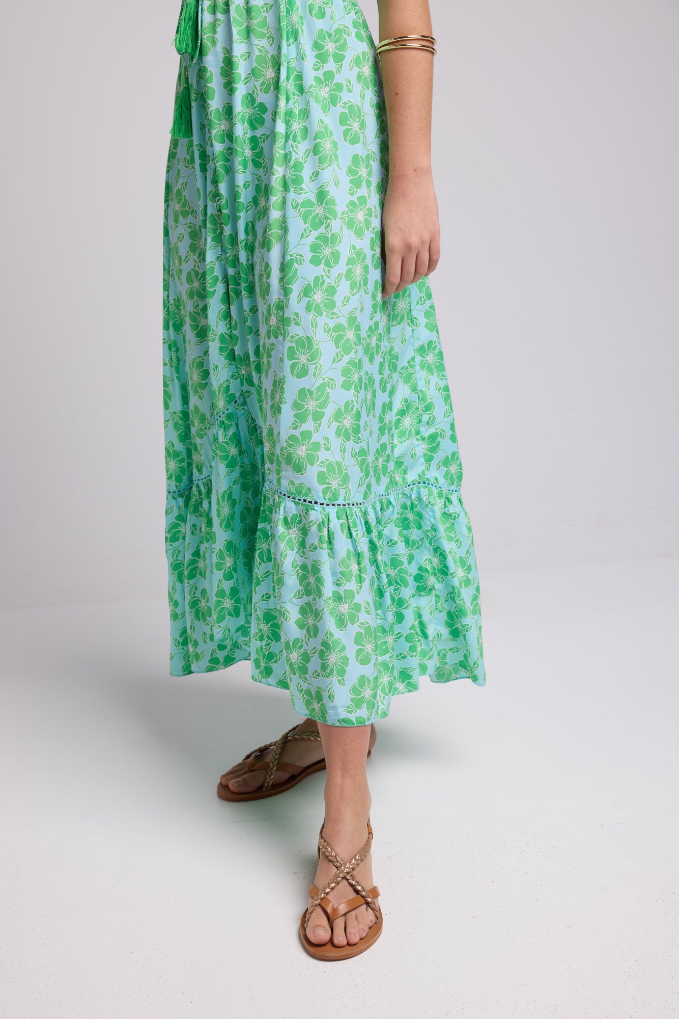 ROBE MILA/BLUE GREEN P 4001
