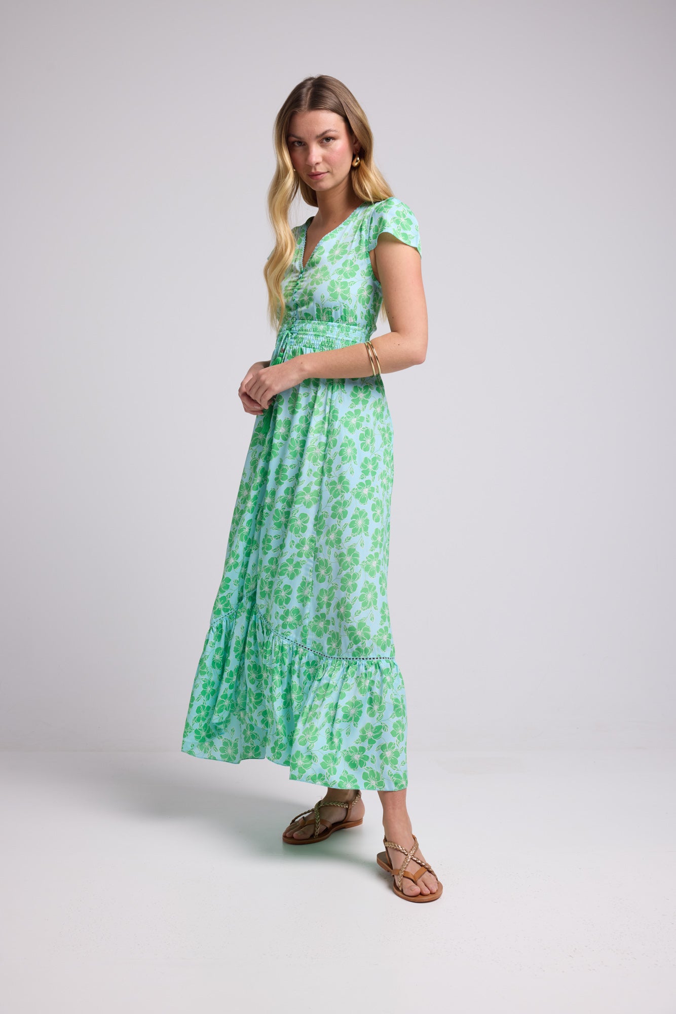 ROBE MILA/BLUE GREEN P 4001