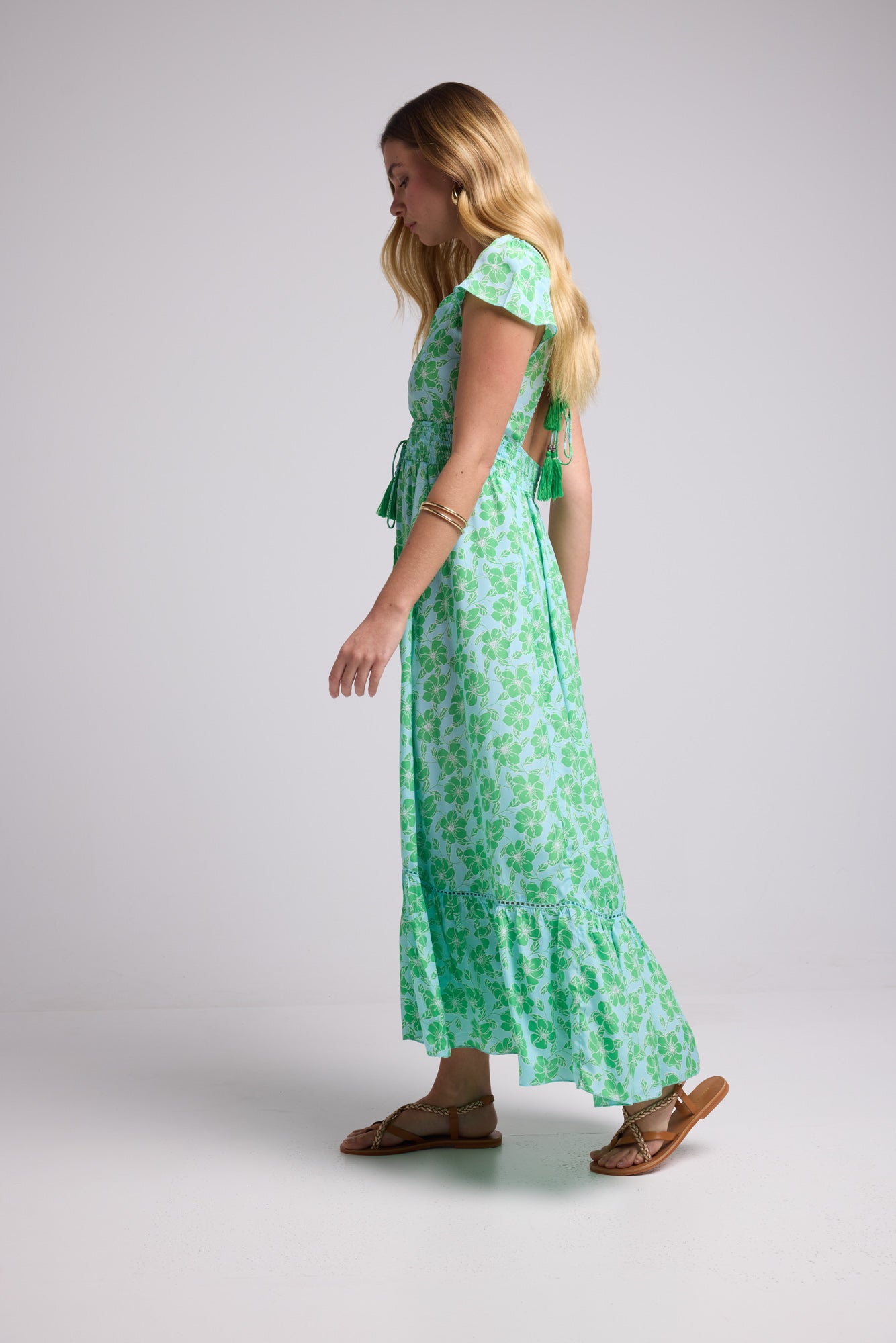ROBE MILA/BLUE GREEN P 4001