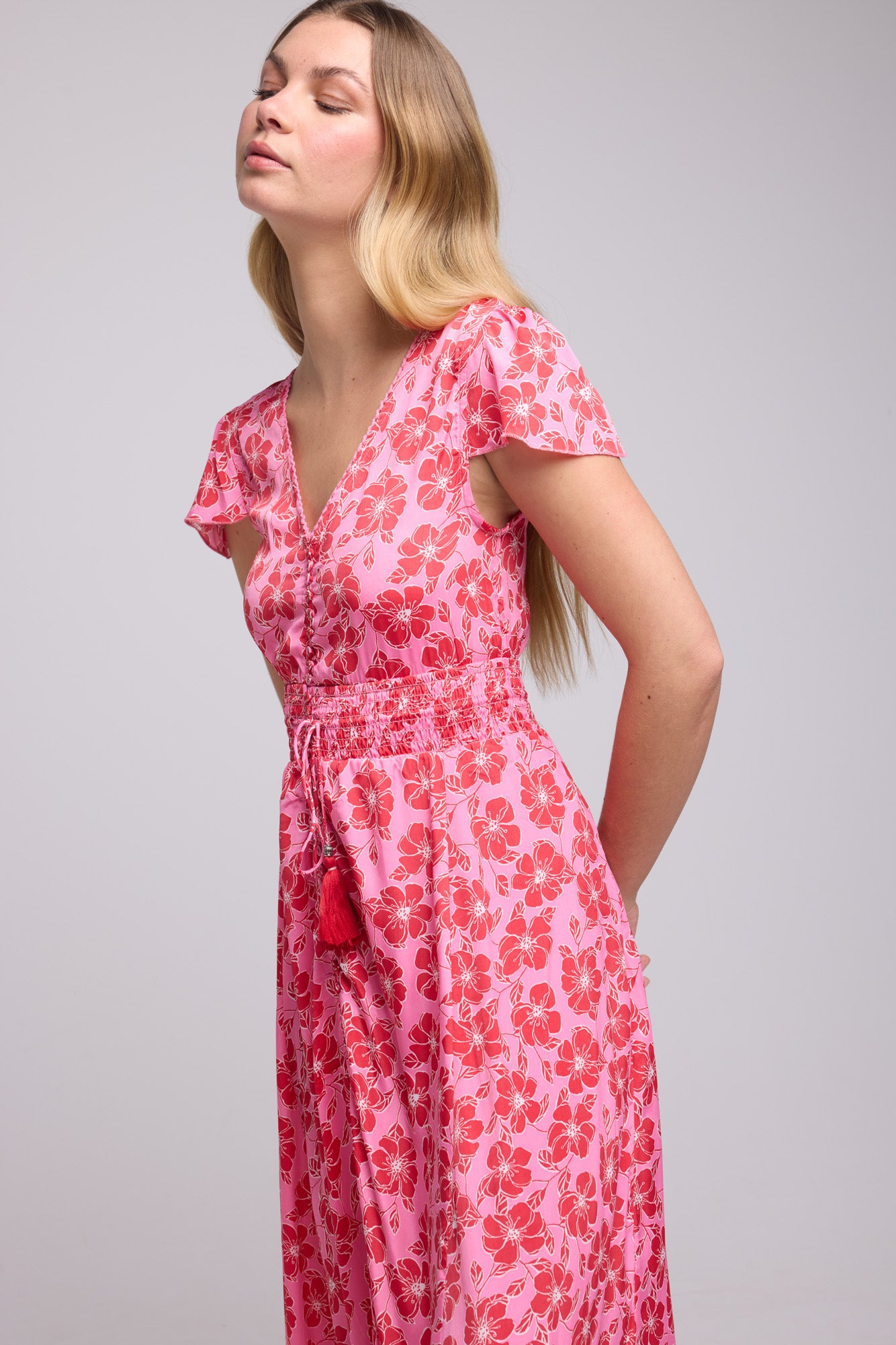 ROBE MILA/PINK RED P 4001