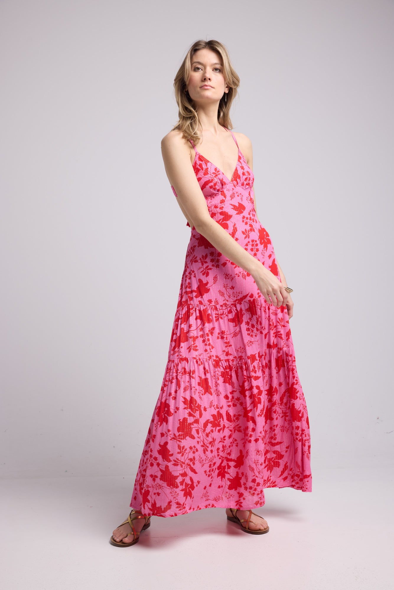 ROBE MIRA P821 ROSE ROUGE