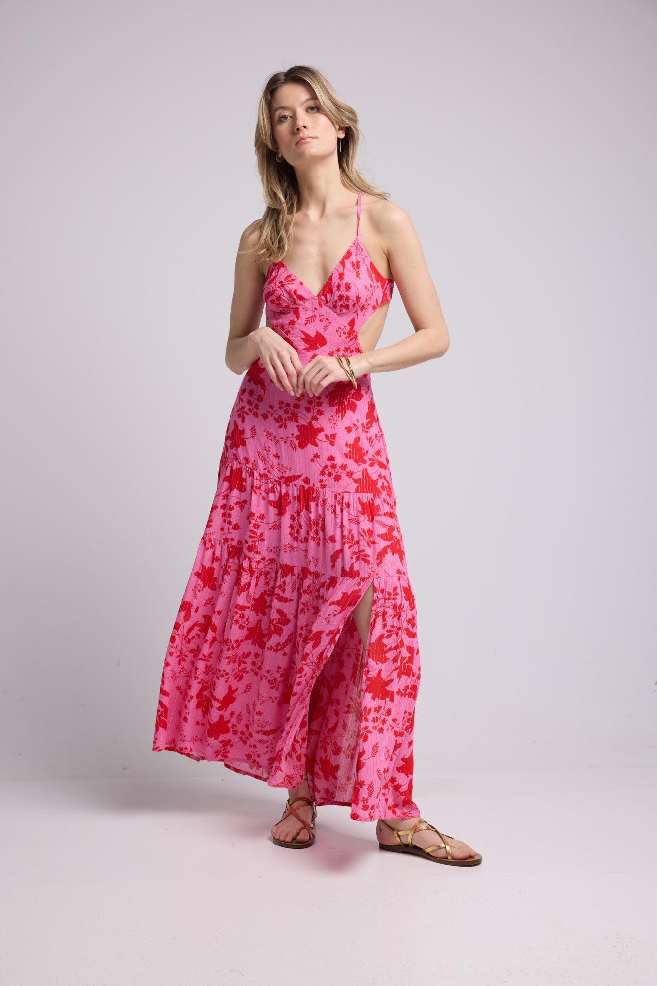 ROBE MIRA P821 ROSE ROUGE