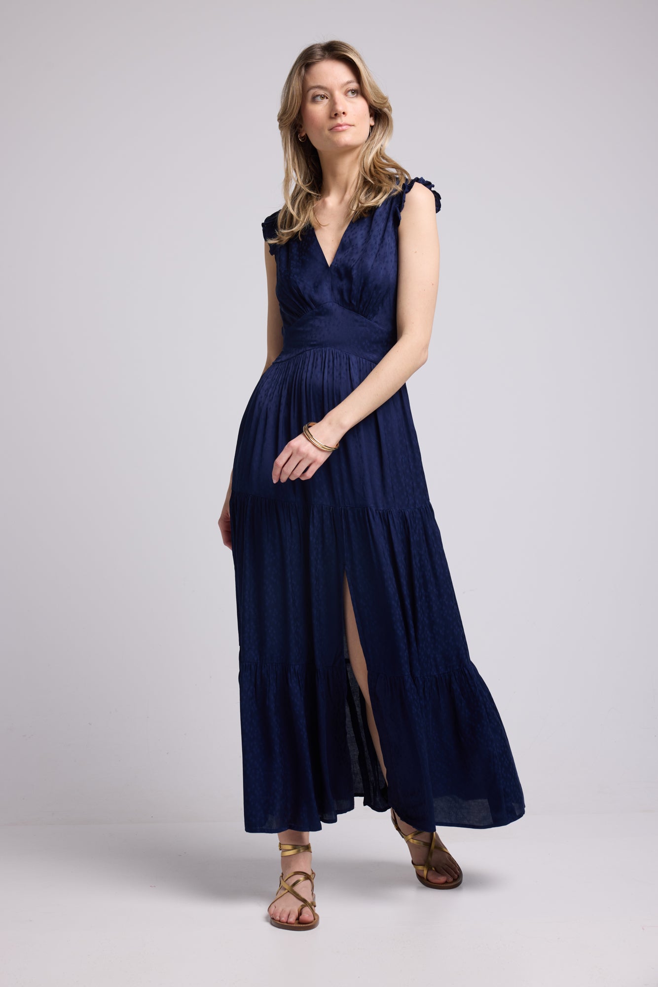 ROBE MOKA LONG NAVY