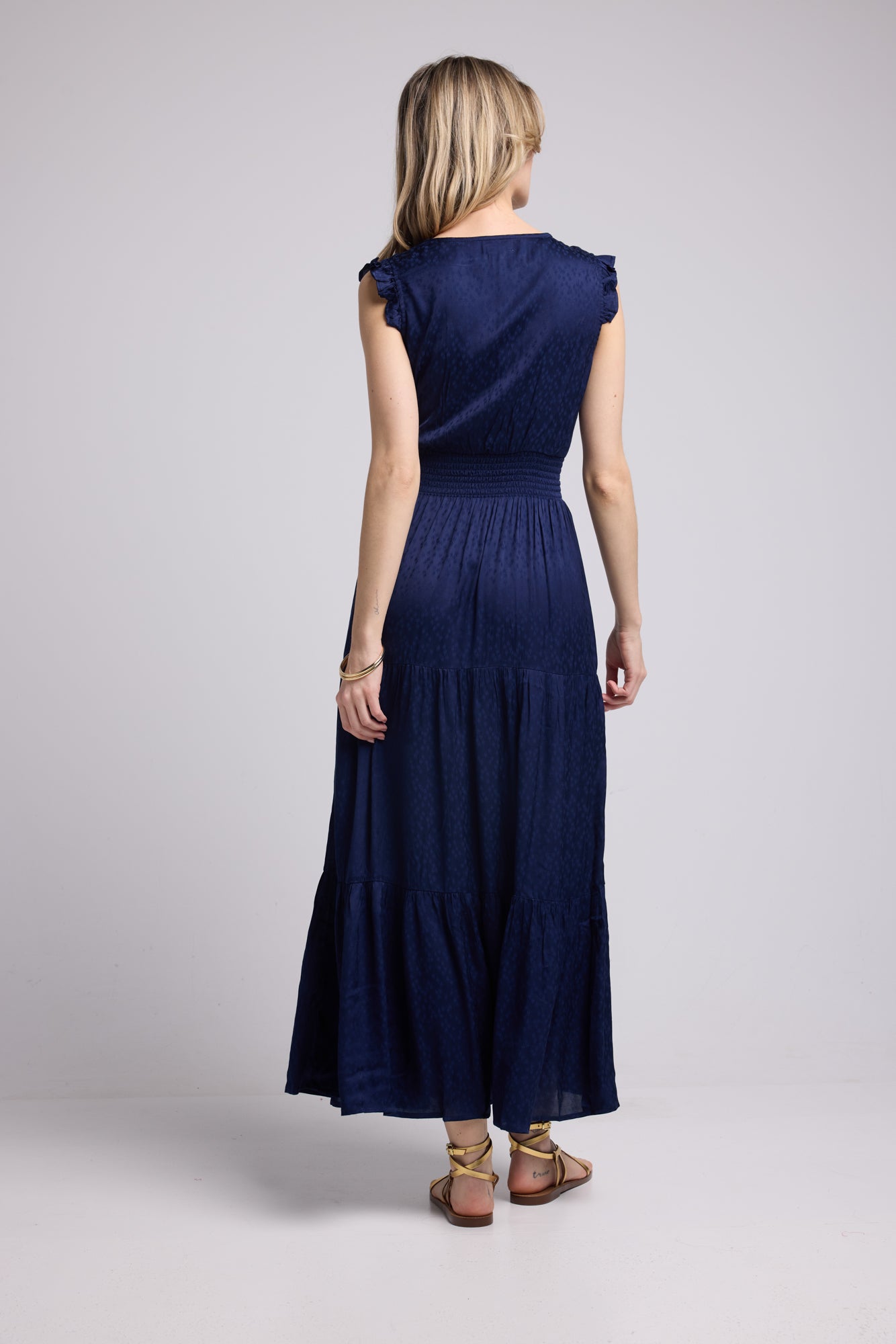 MOKA LONG NAVY DRESS