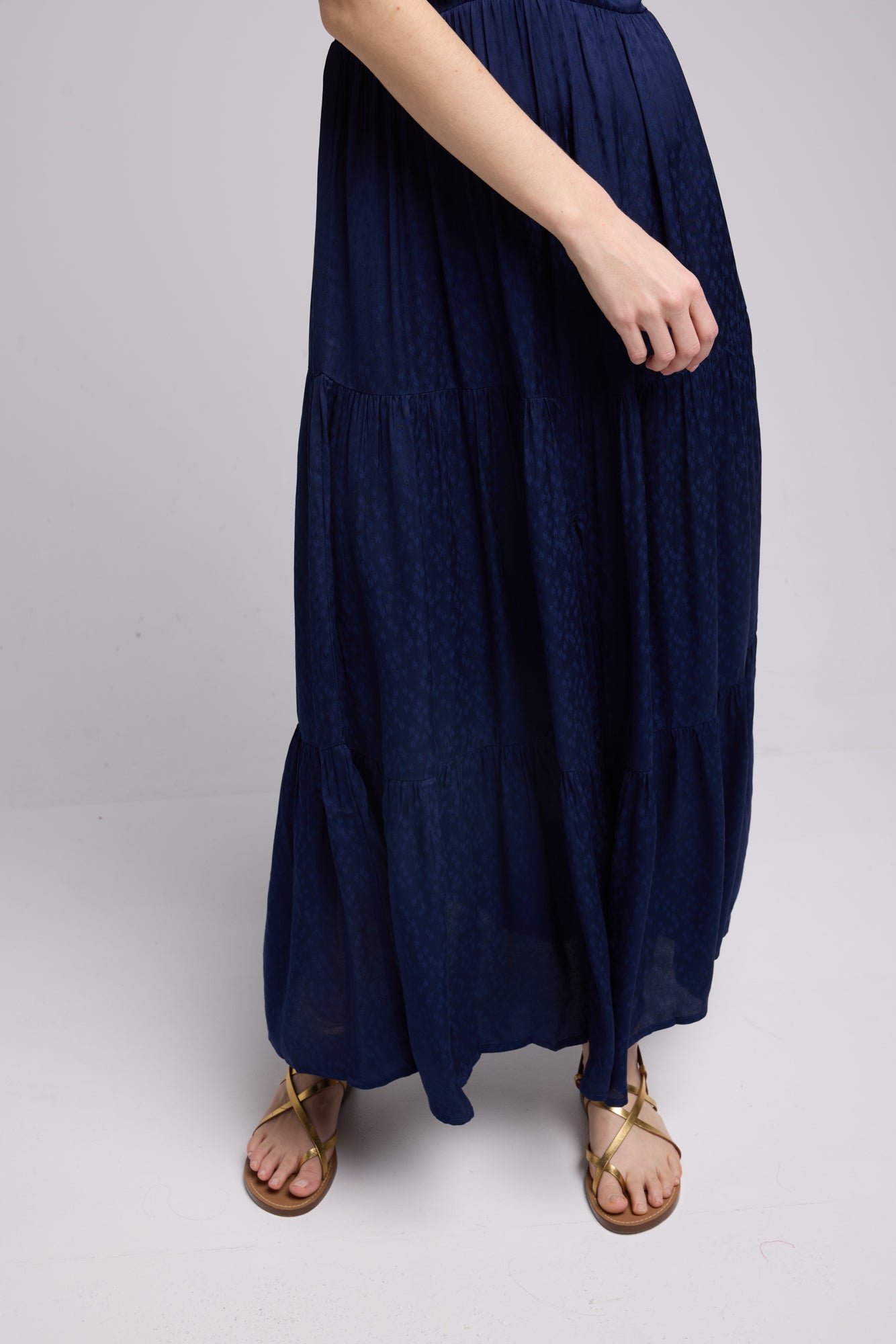MOKA LONG NAVY DRESS