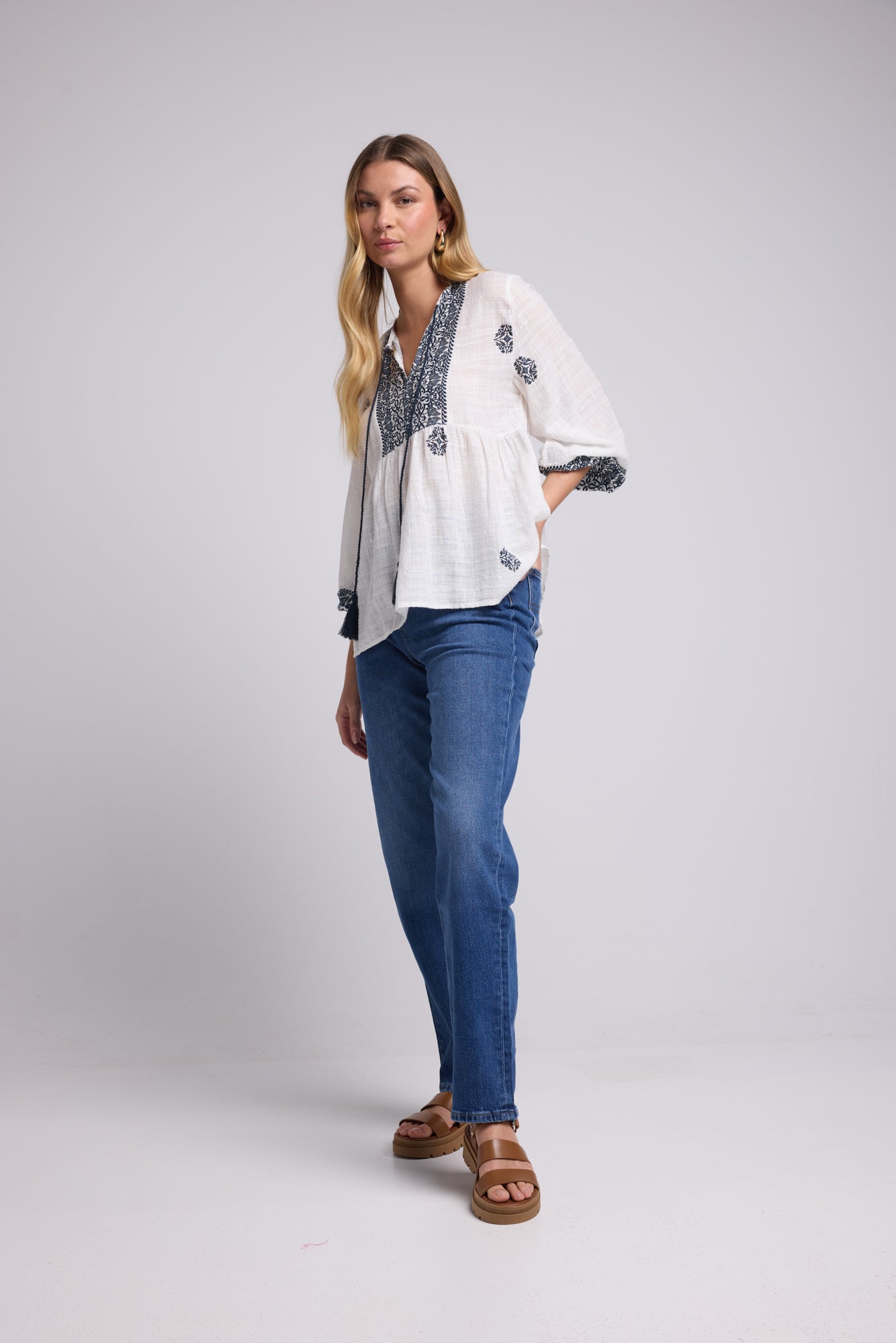 BLOUSE NUTS P19 NAVY