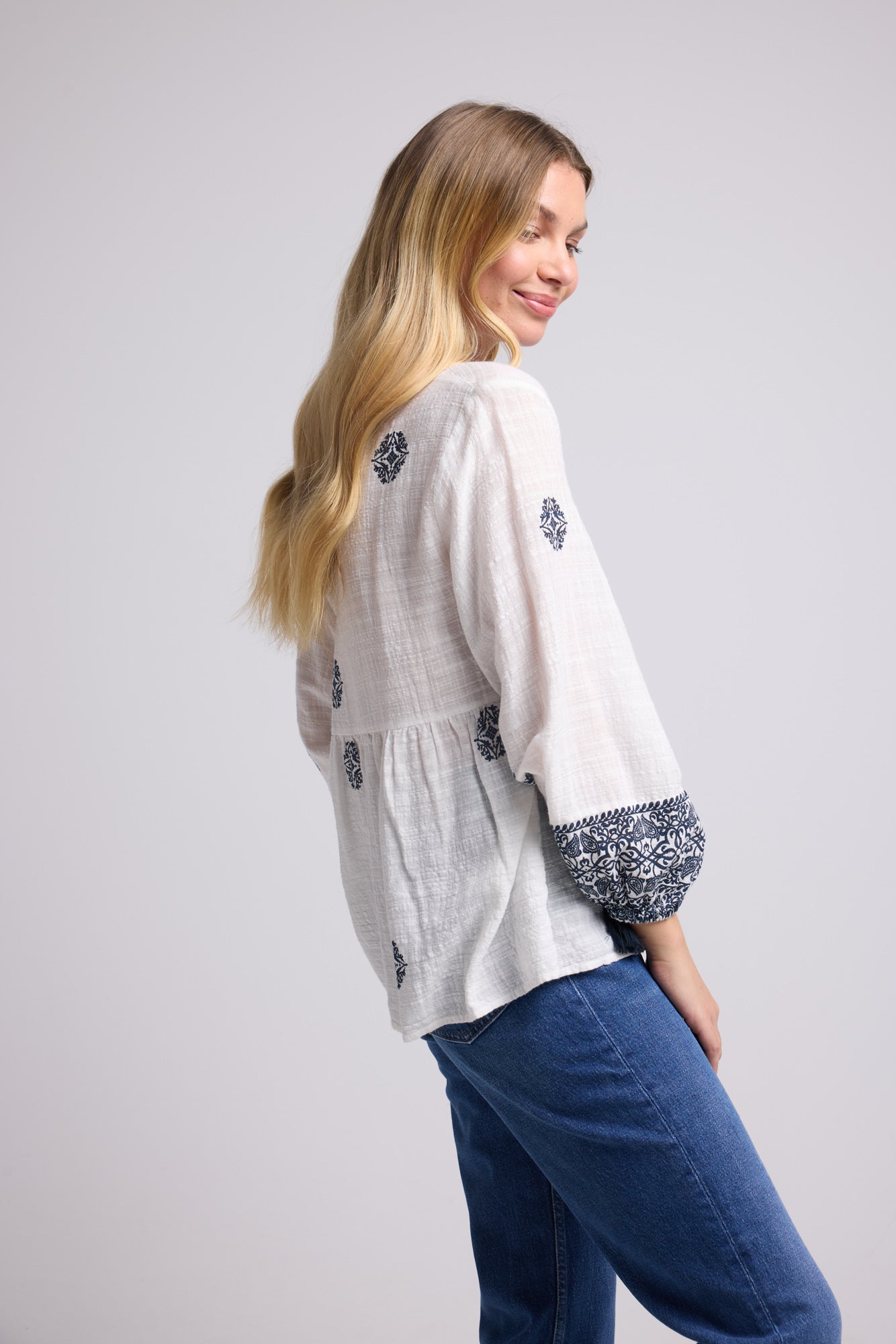 BLOUSE NUTS P19 NAVY