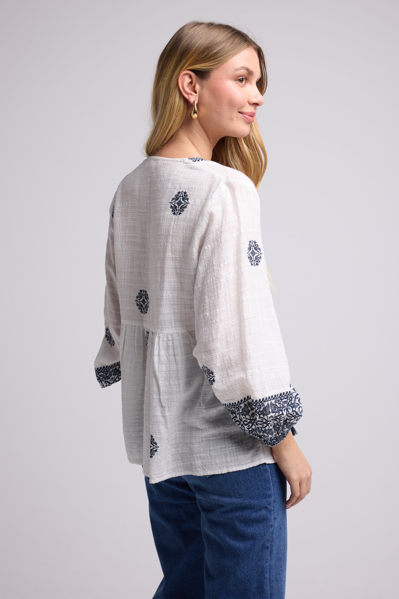 BLOUSE NUTS P19 NAVY