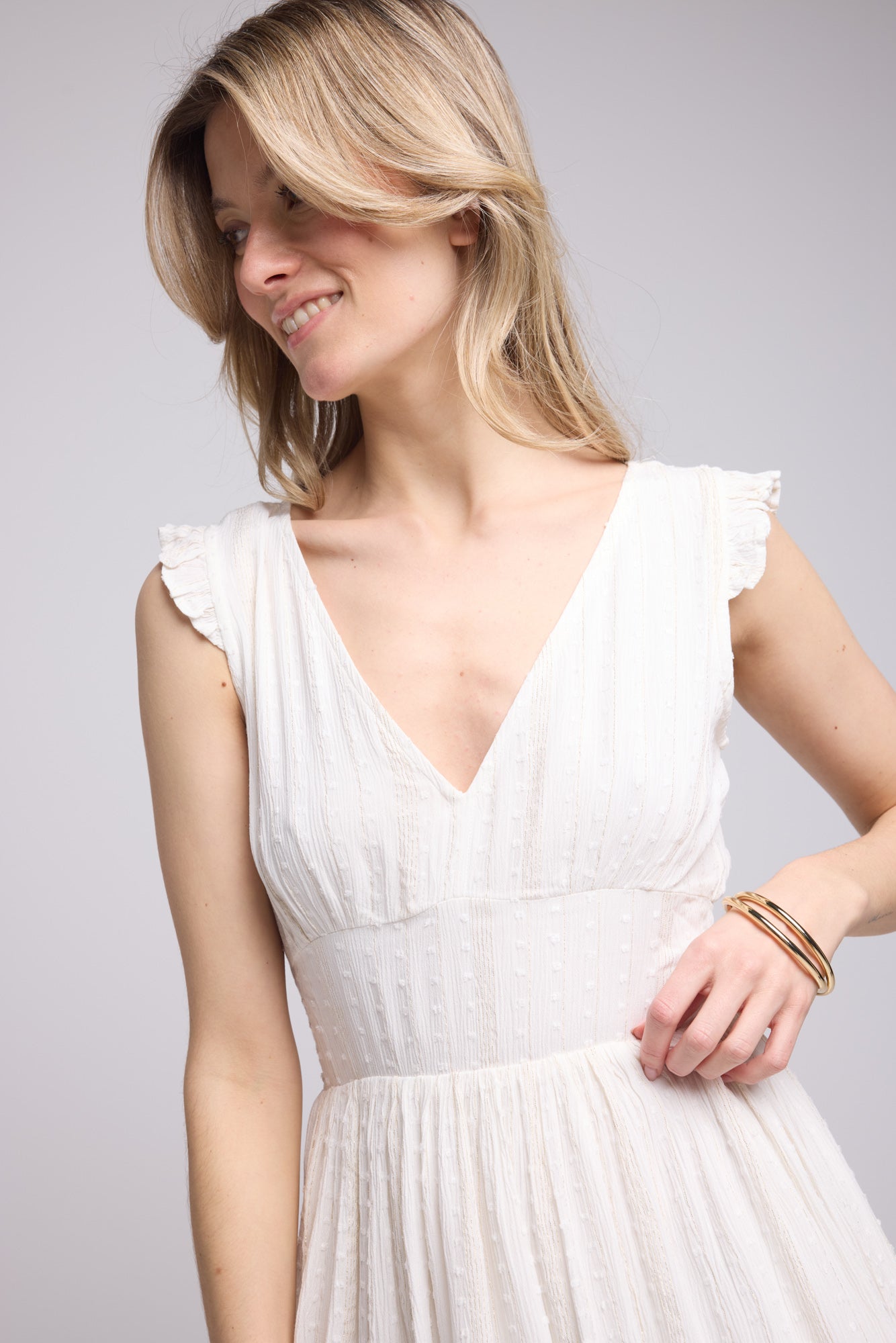 ROBE NUTTY OFF WHITE