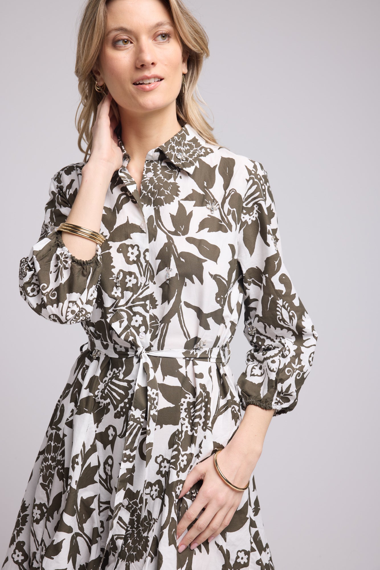 ROBE OLGA/KHAKI P309