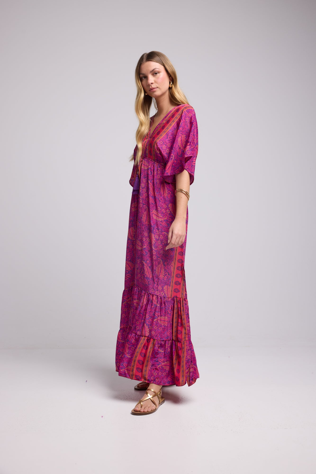 ROBE PALMAS VIOLET P3010