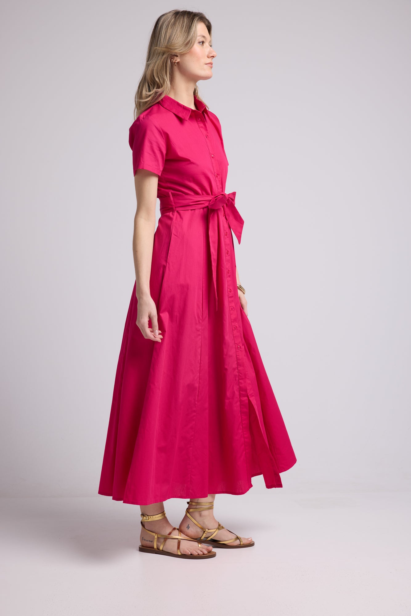 ROBE PATY BRIGHT FUSHIA