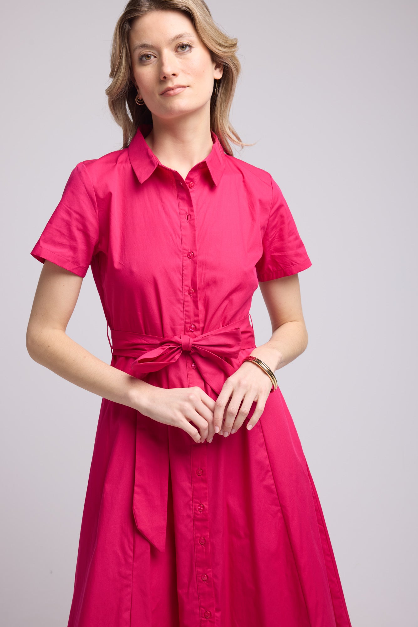 ROBE PATY BRIGHT FUSHIA