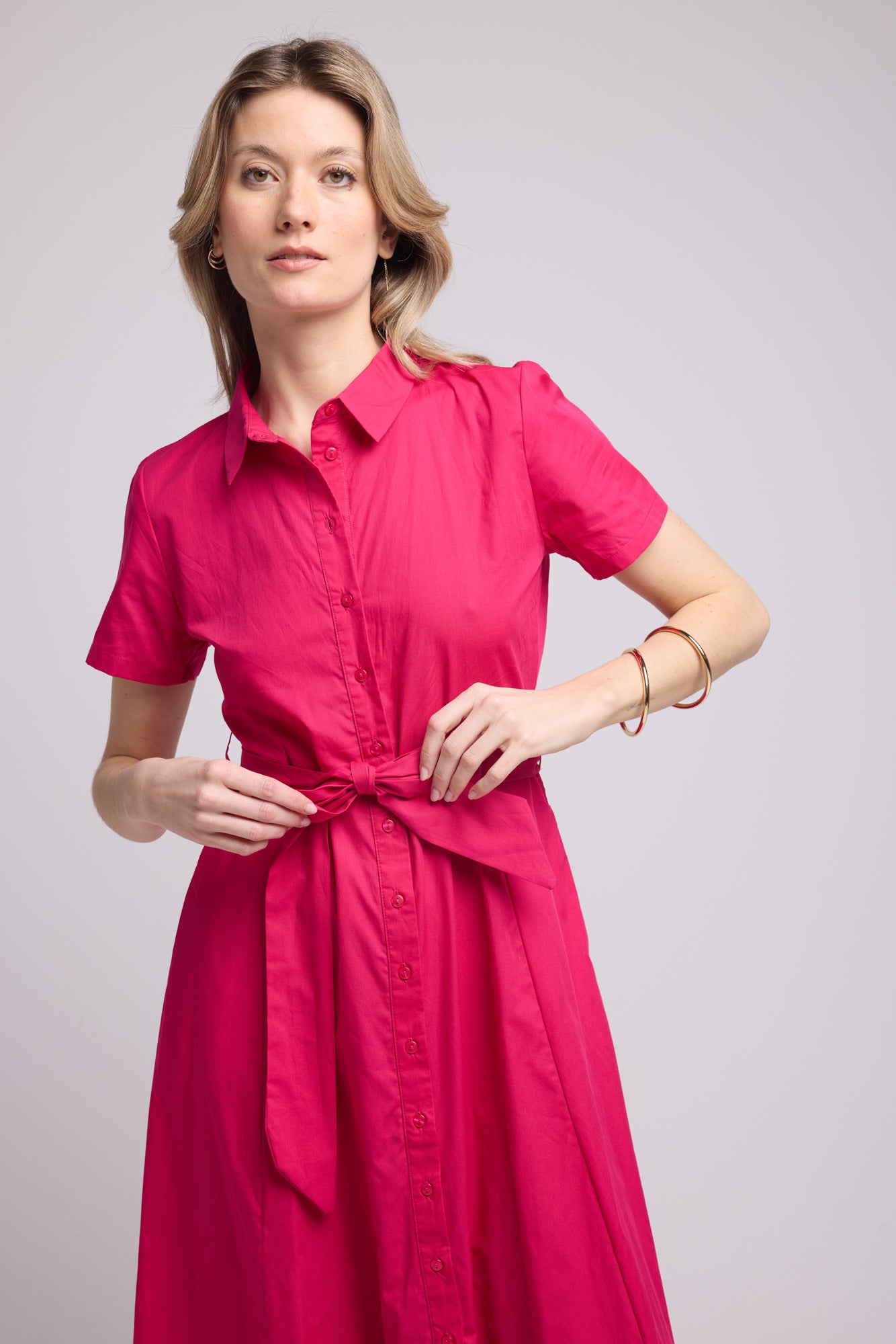 ROBE PATY BRIGHT FUSHIA