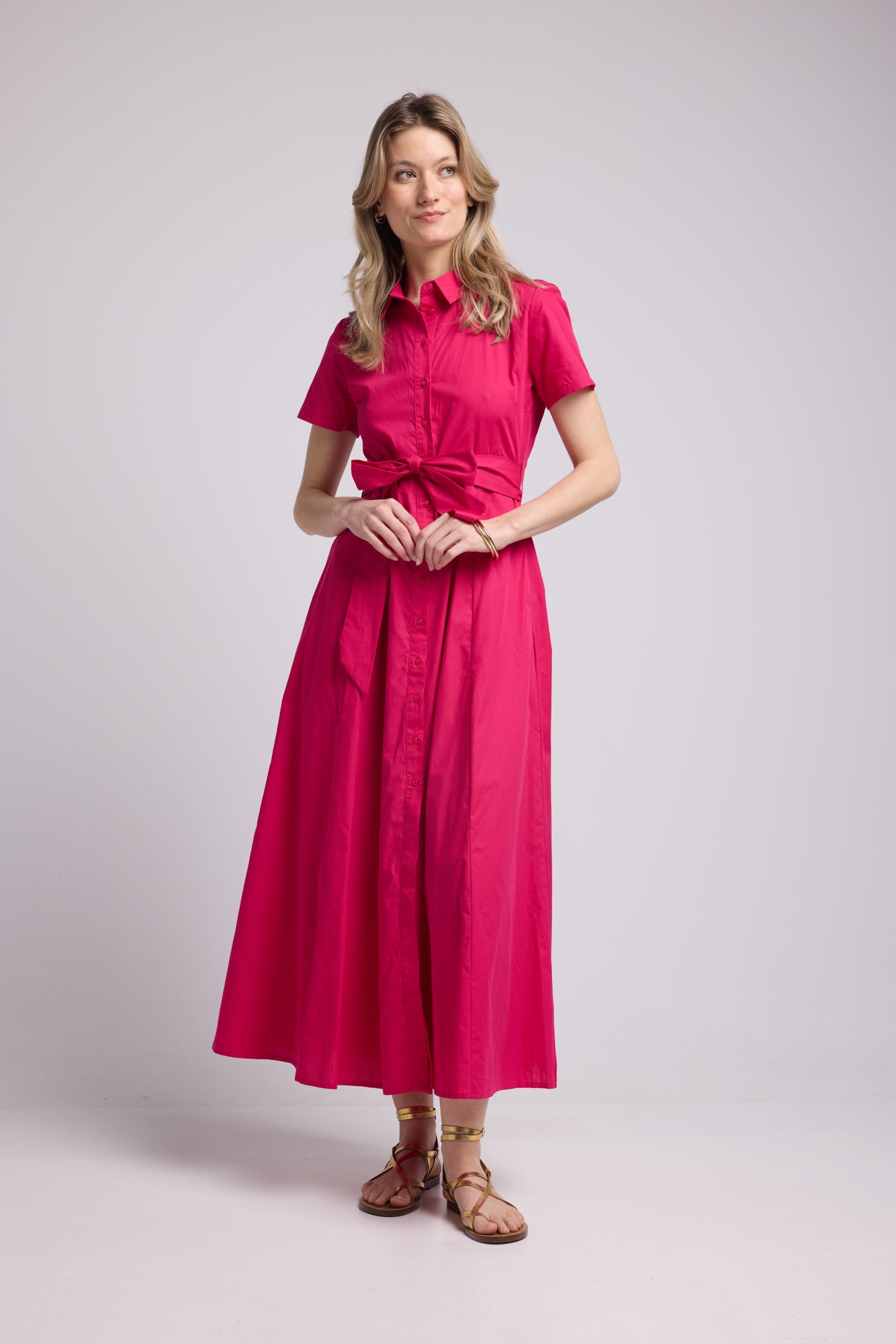 ROBE PATY BRIGHT FUSHIA