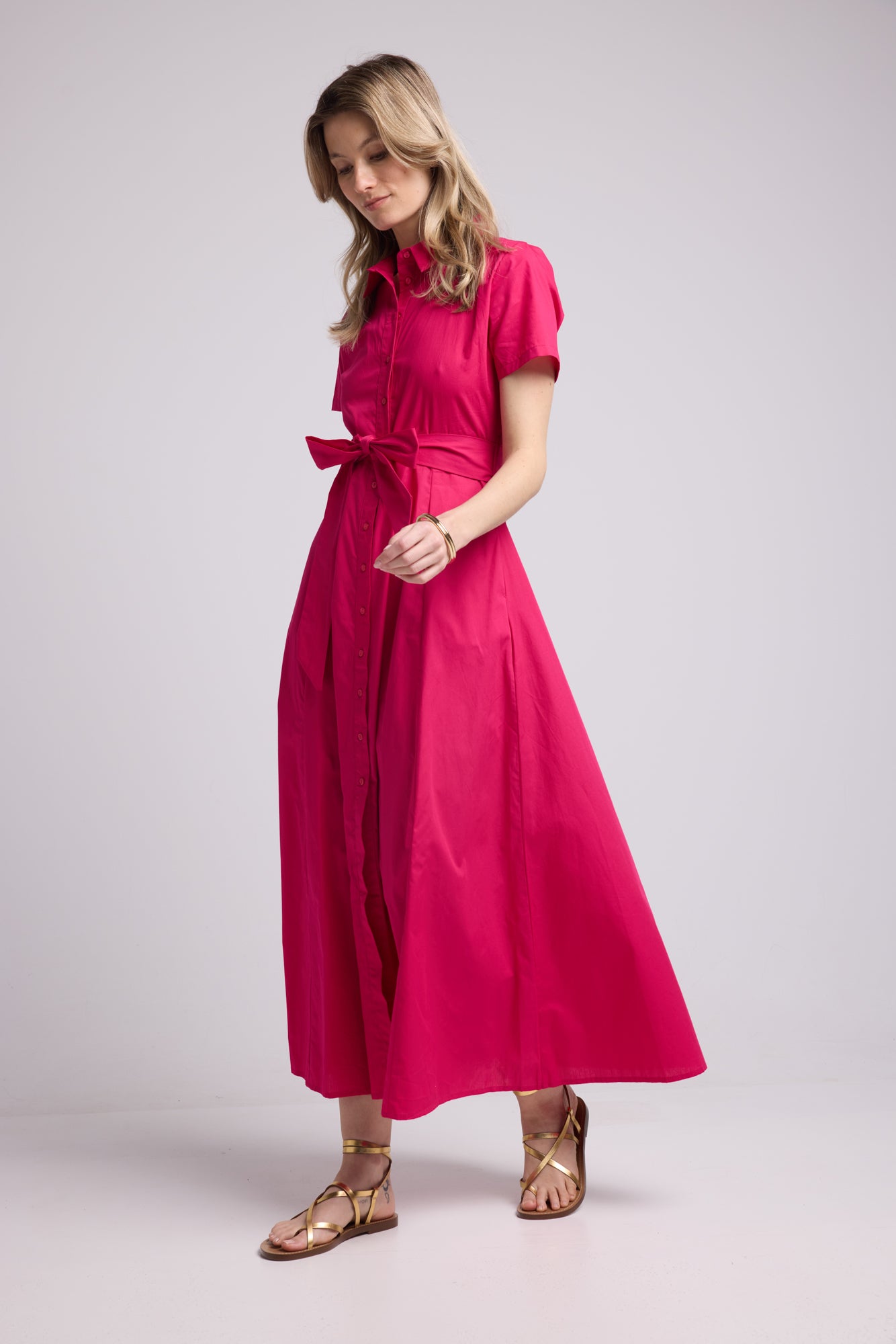 ROBE PATY BRIGHT FUSHIA