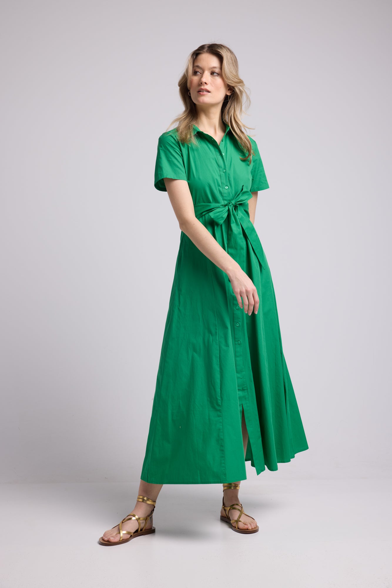 ROBE PATY BRIGHT GREEN
