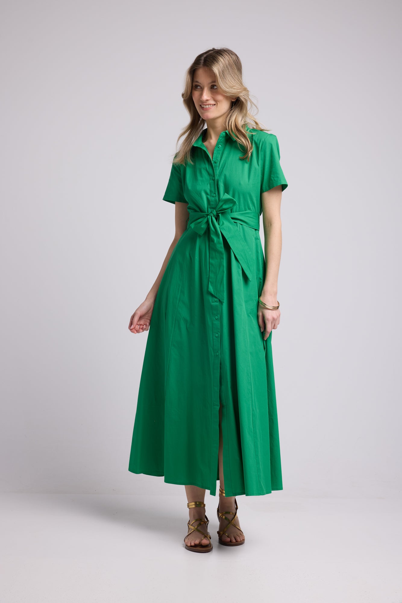 ROBE PATY BRIGHT GREEN