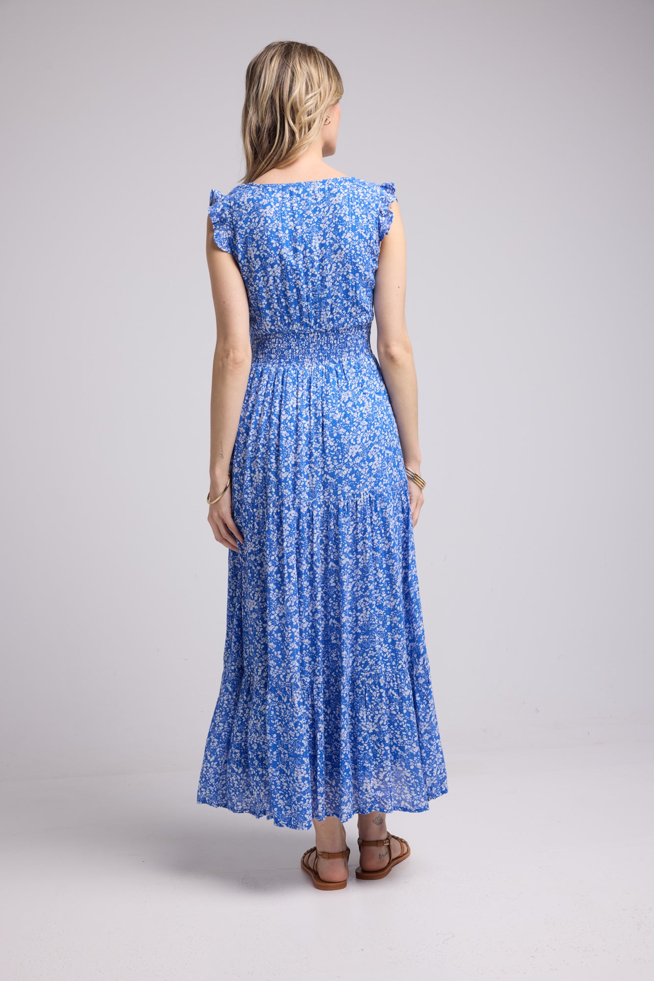 ROBE PENNY LONG/BLEU P815