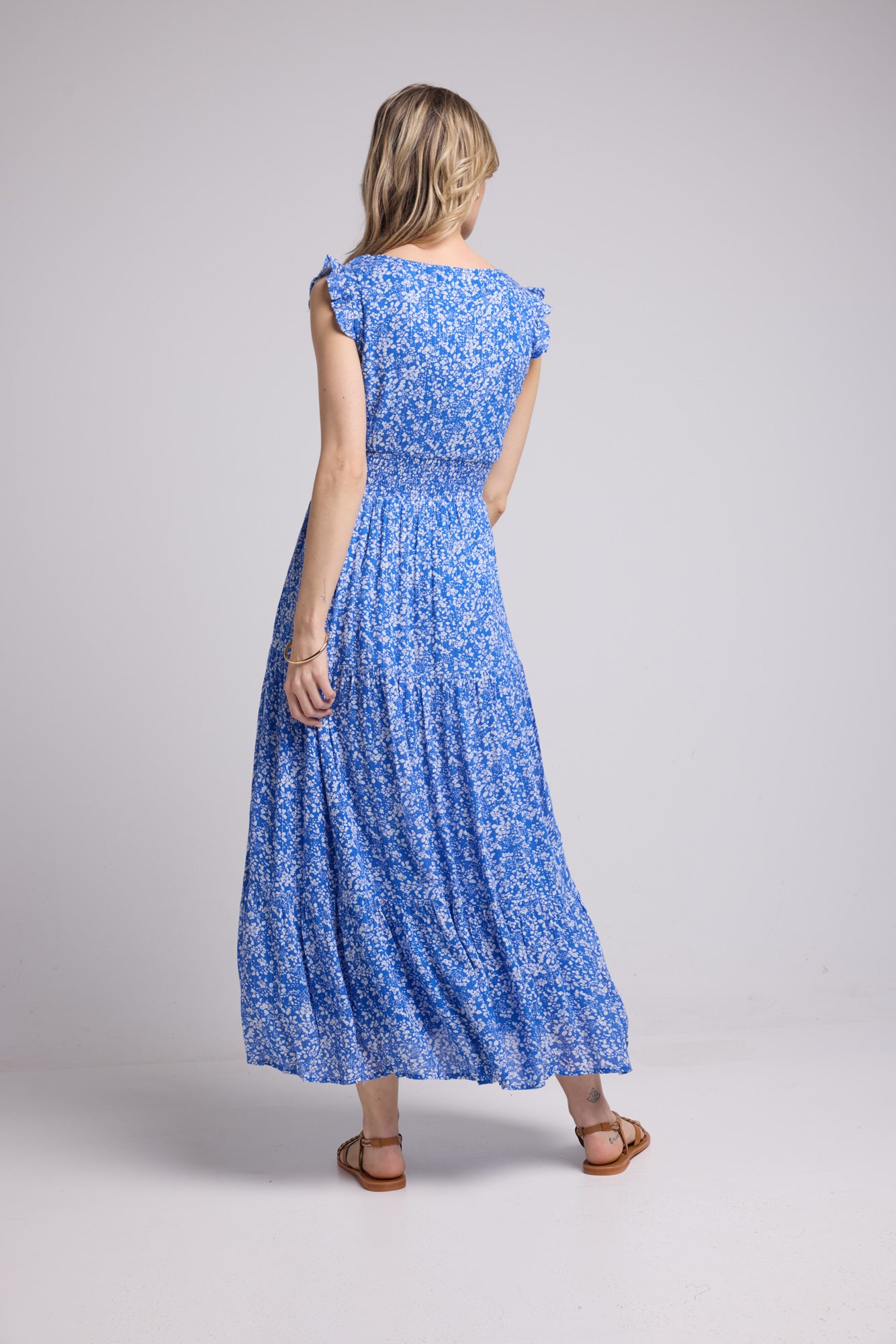 ROBE PENNY LONG/BLEU P815