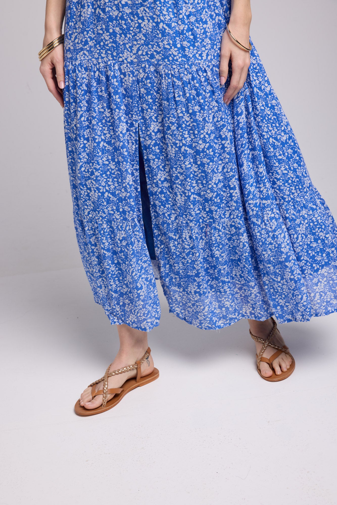 ROBE PENNY LONG/BLEU P815