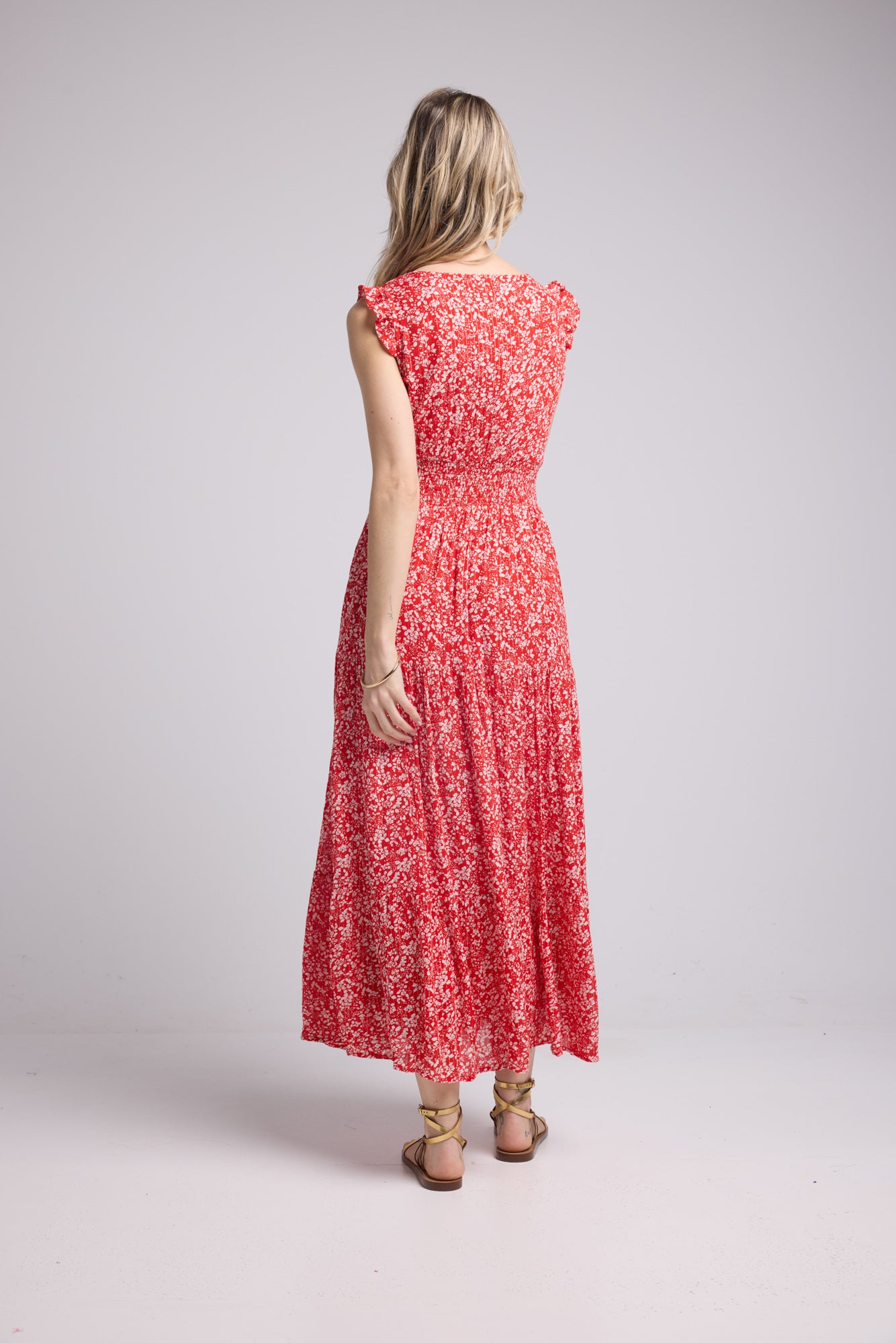 PENNY DRESS LONG/RED RED P815
