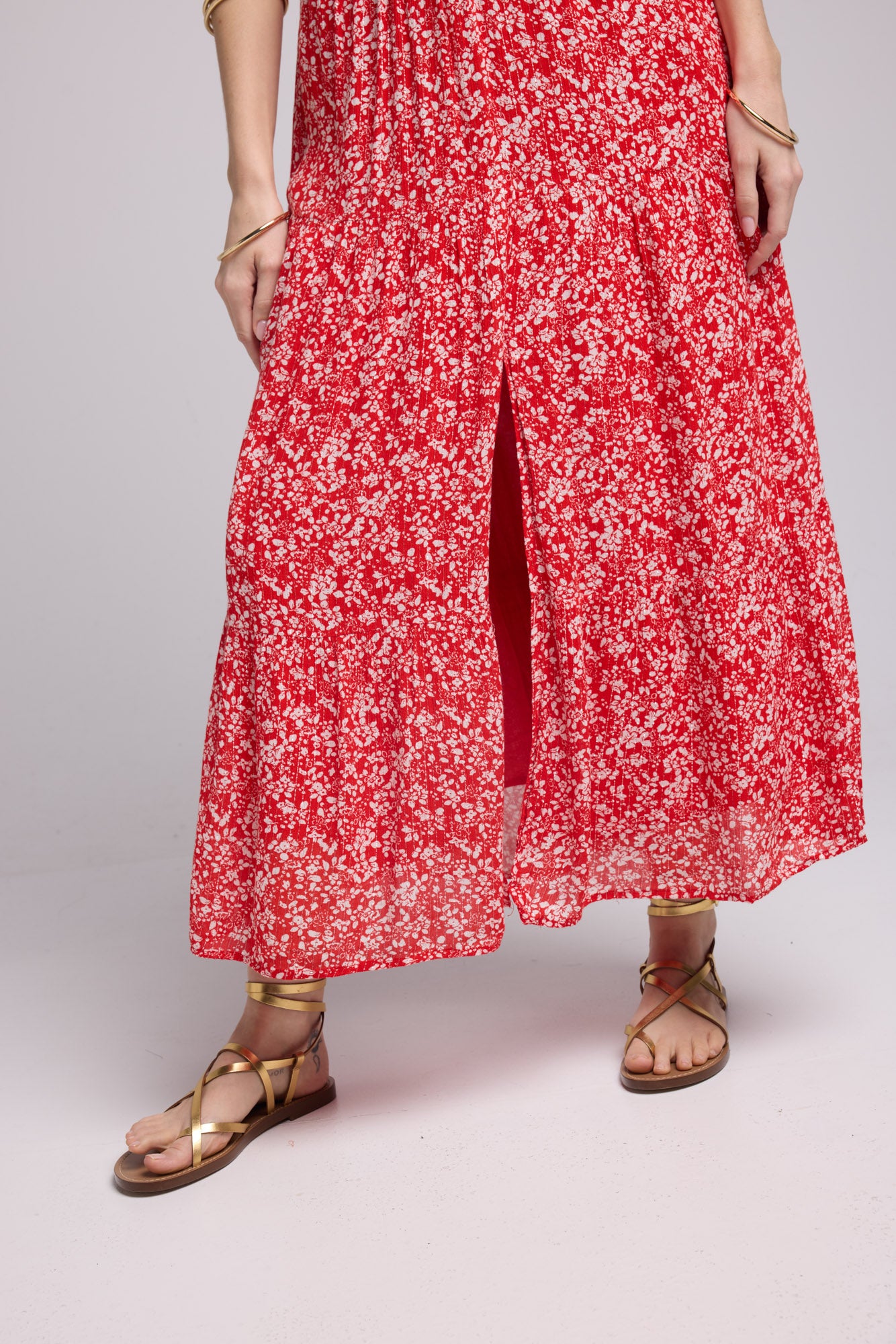 PENNY DRESS LONG/RED RED P815