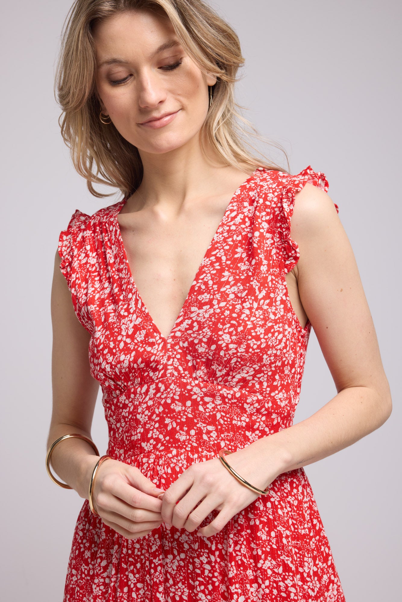 PENNY DRESS LONG/RED RED P815
