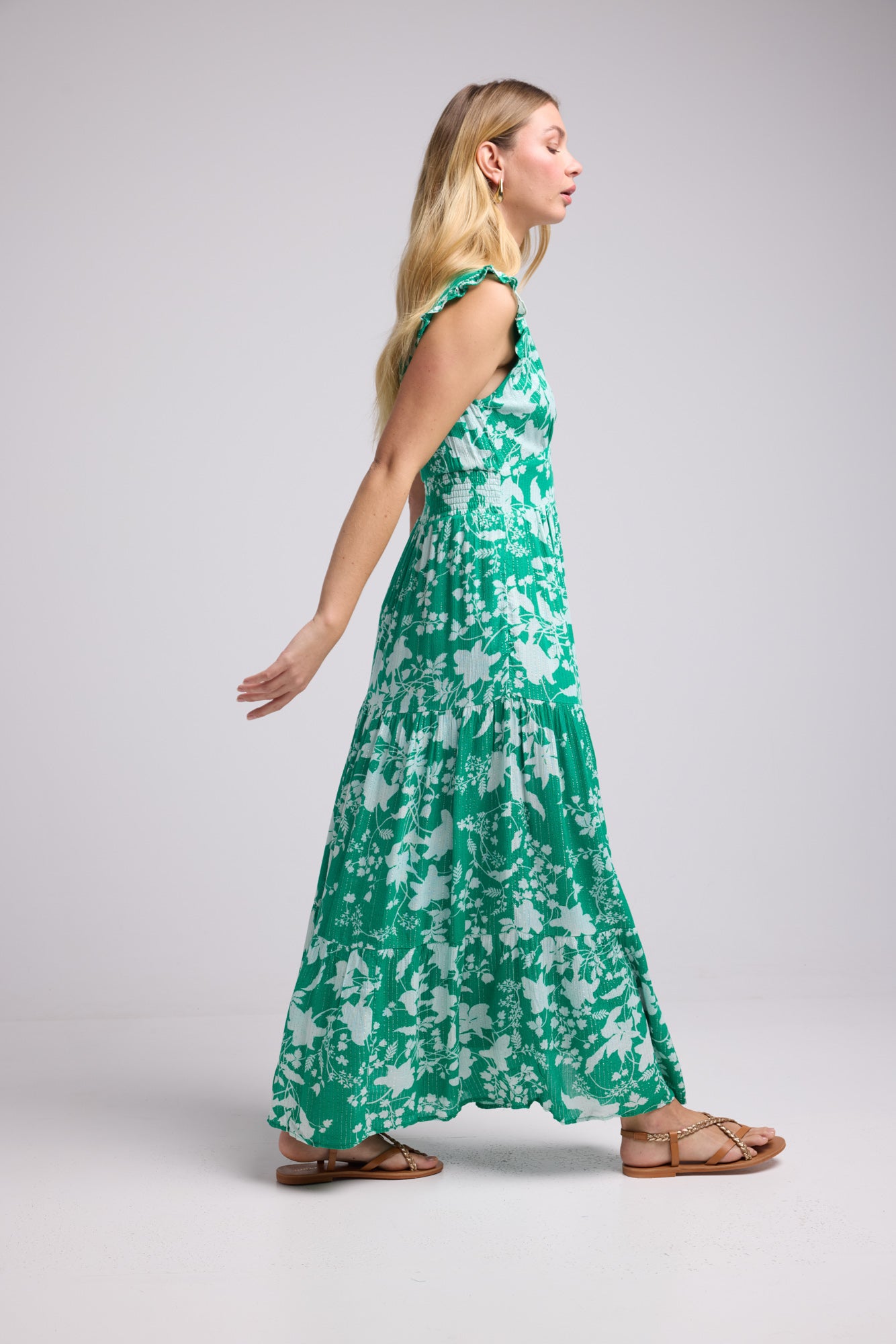 ROBE PENNY LONG/GREEN P816