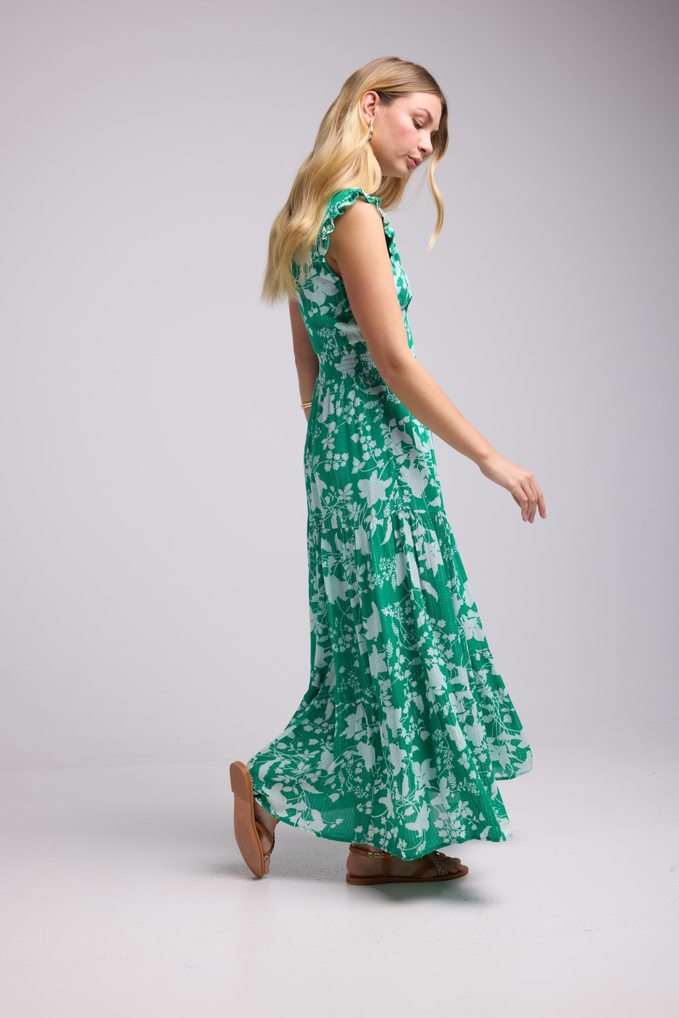 ROBE PENNY LONG/GREEN P816