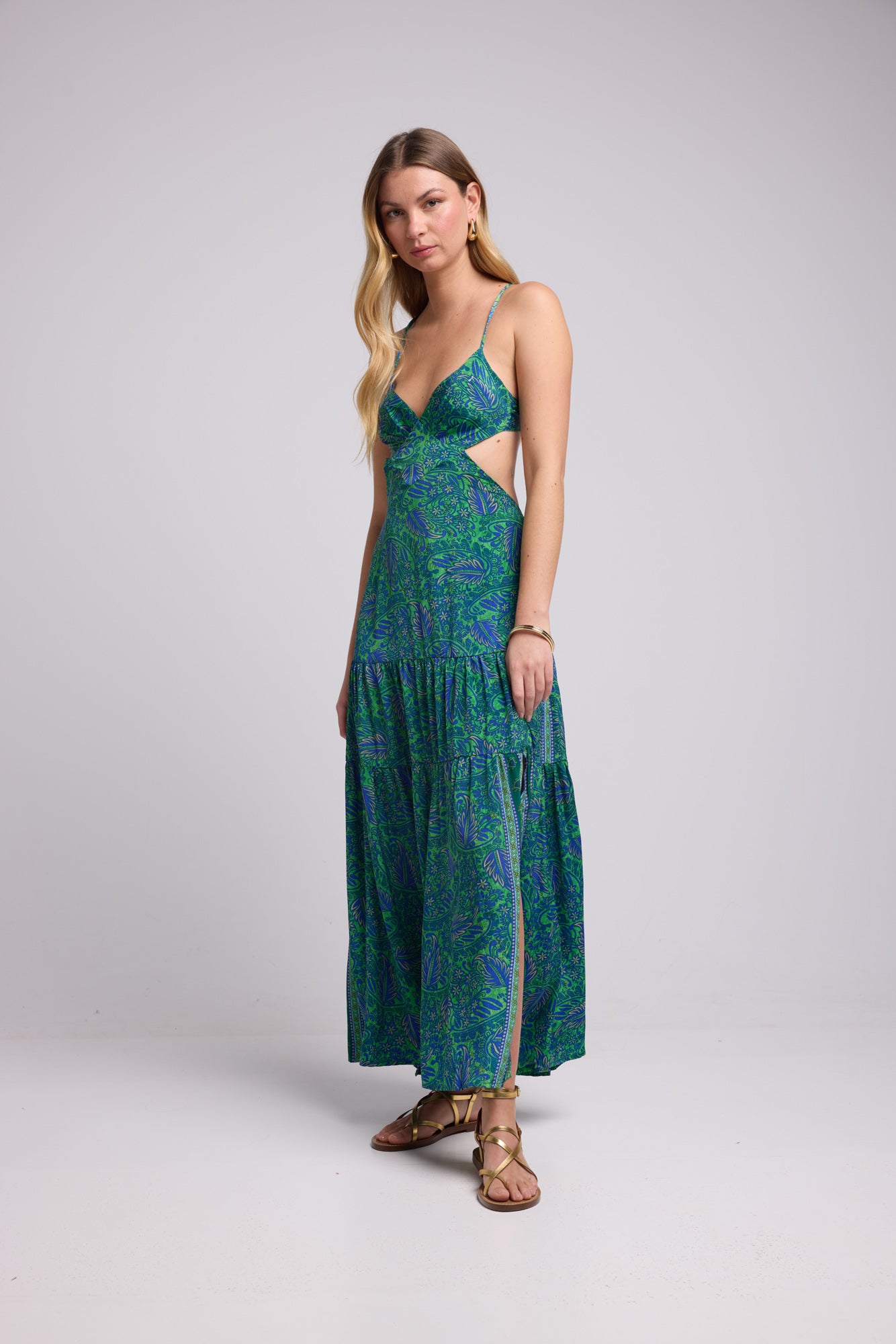 PIPA GREEN DRESS P3010