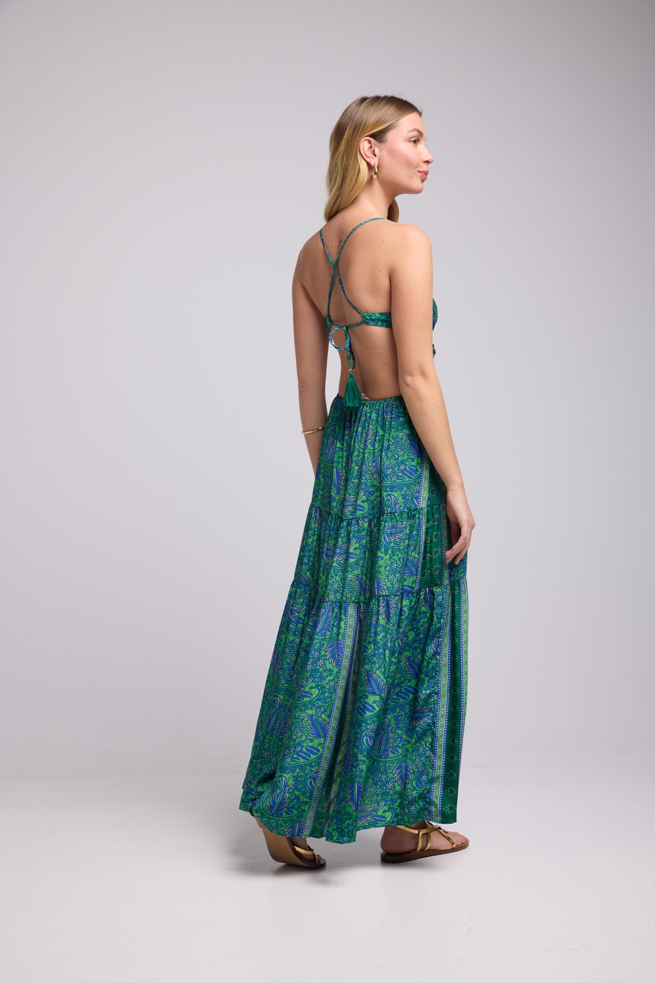 PIPA GREEN DRESS P3010