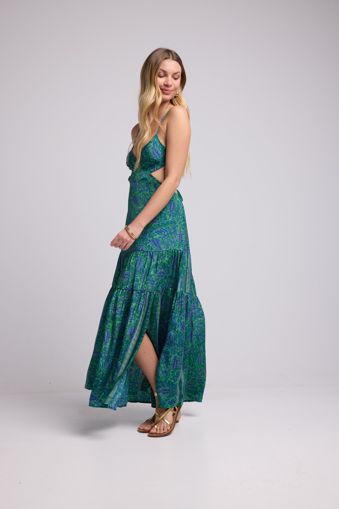PIPA GREEN DRESS P3010
