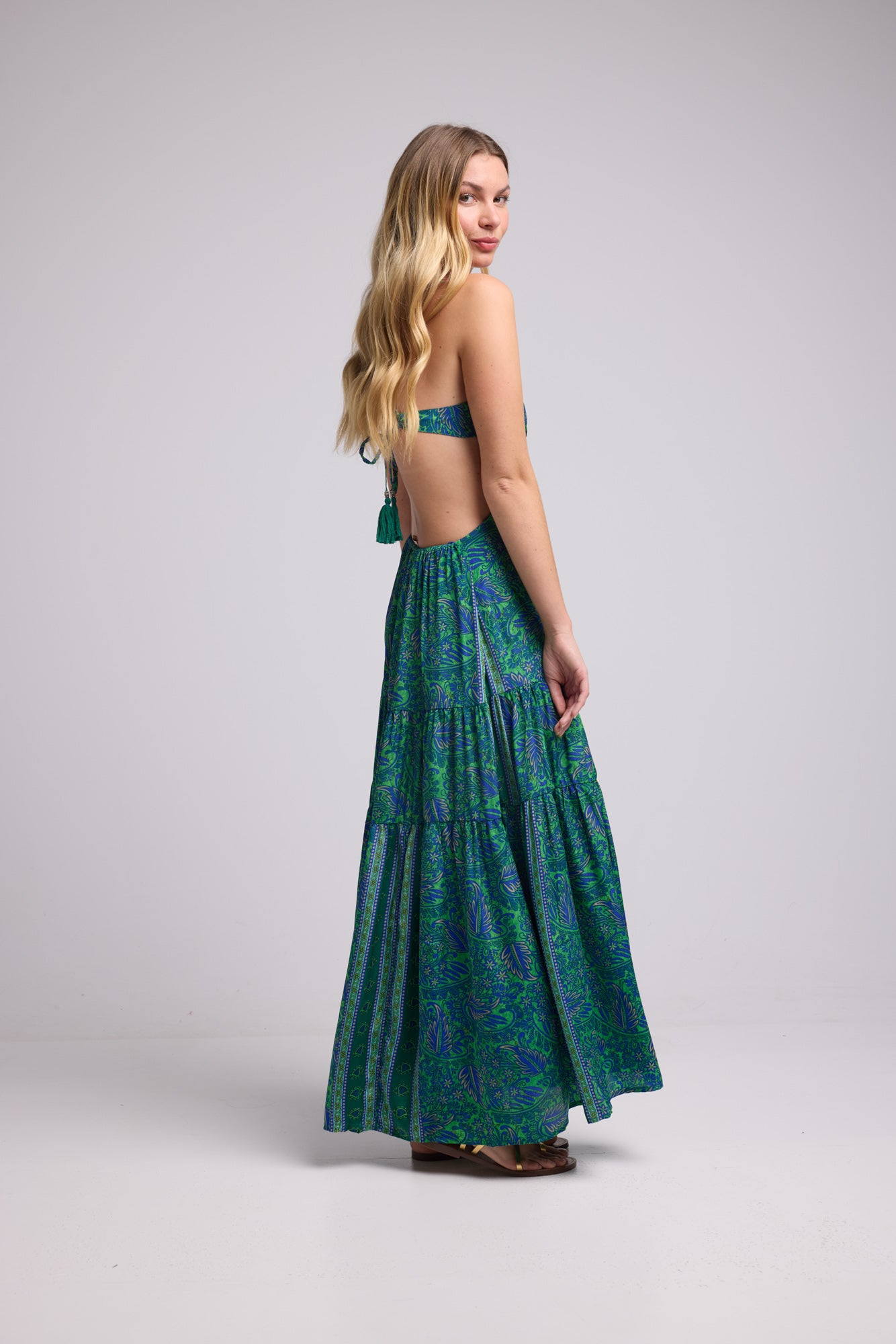 PIPA GREEN DRESS P3010