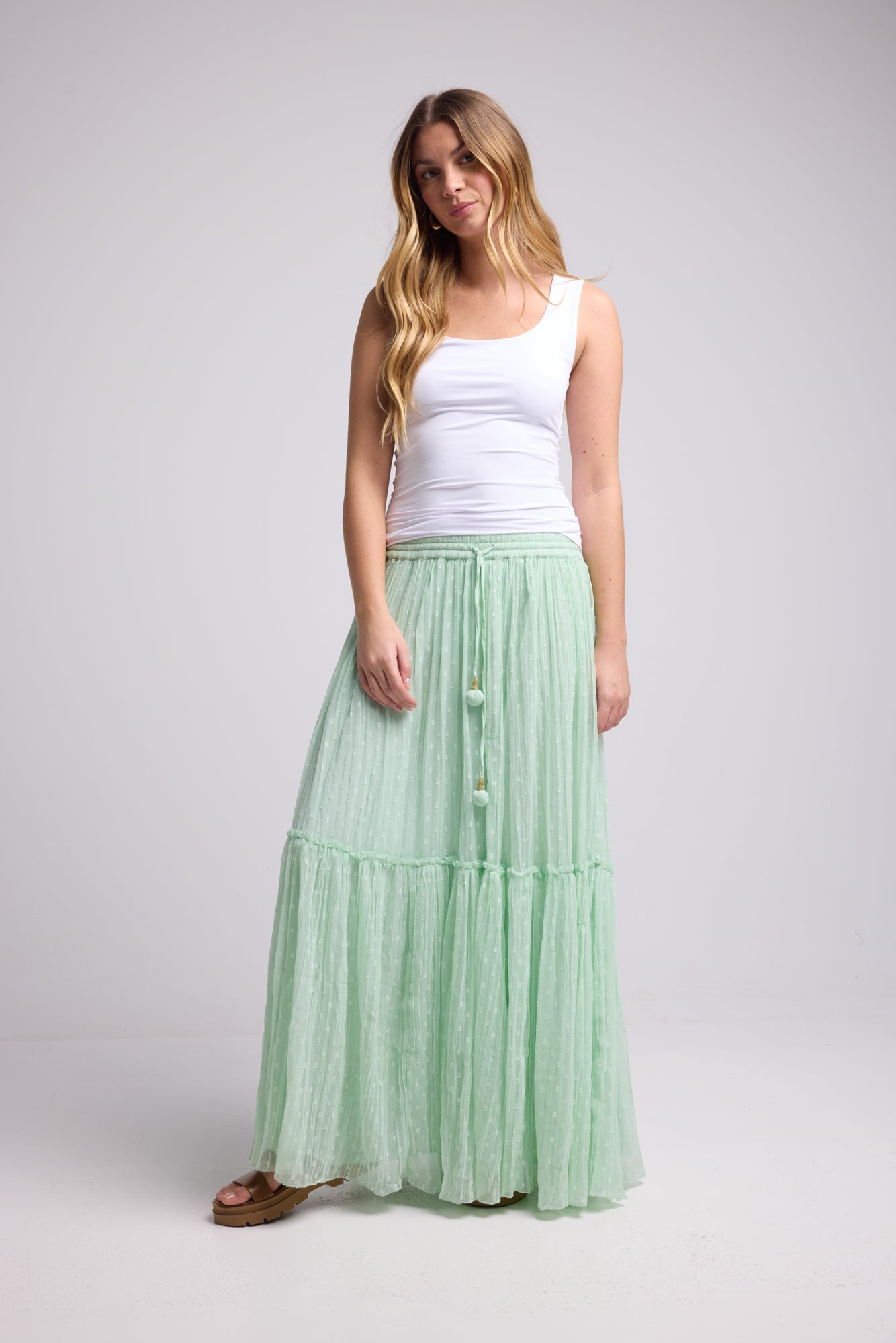 JUPE PISTACHE MEDELINE GREEN
