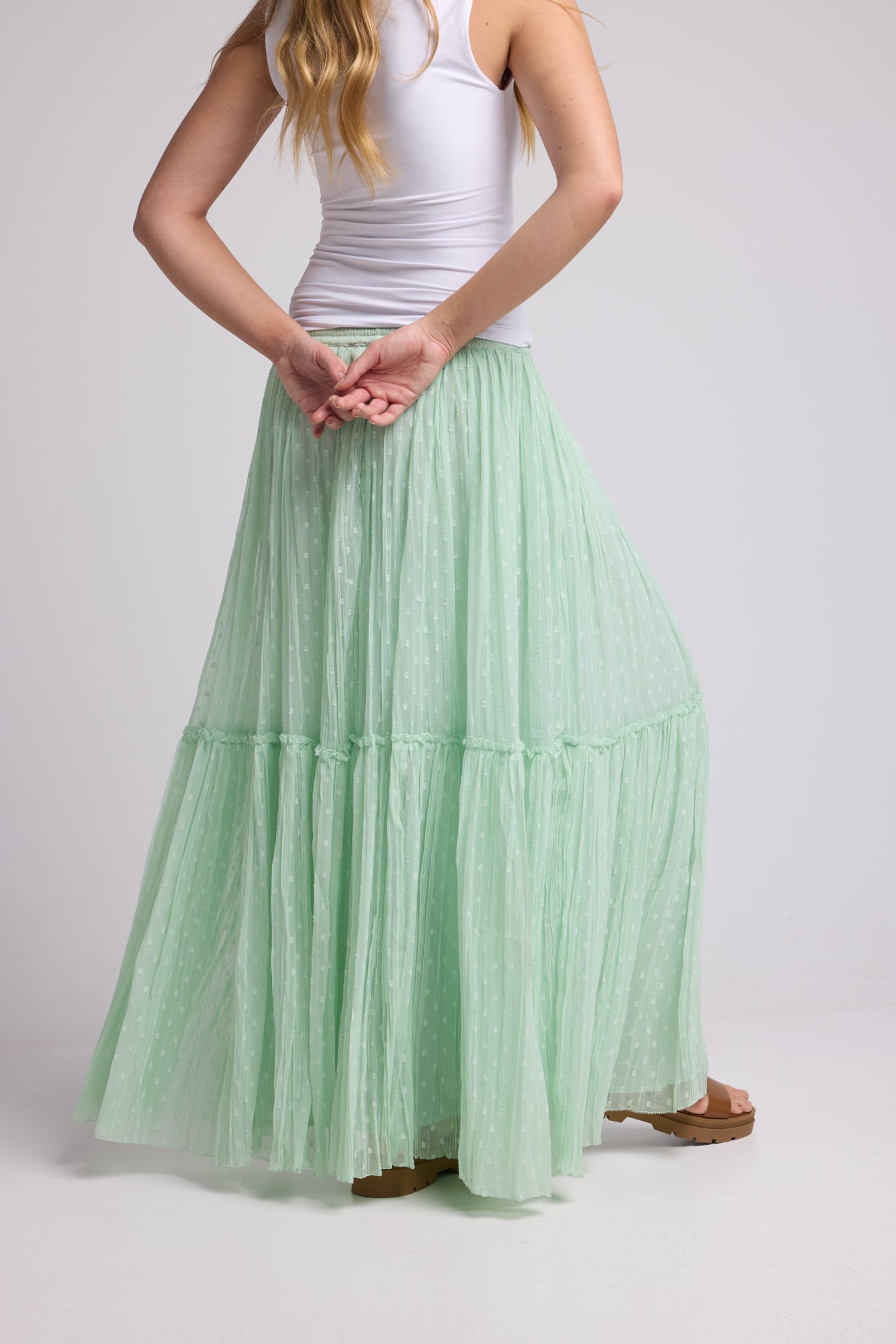 JUPE PISTACHE MEDELINE GREEN