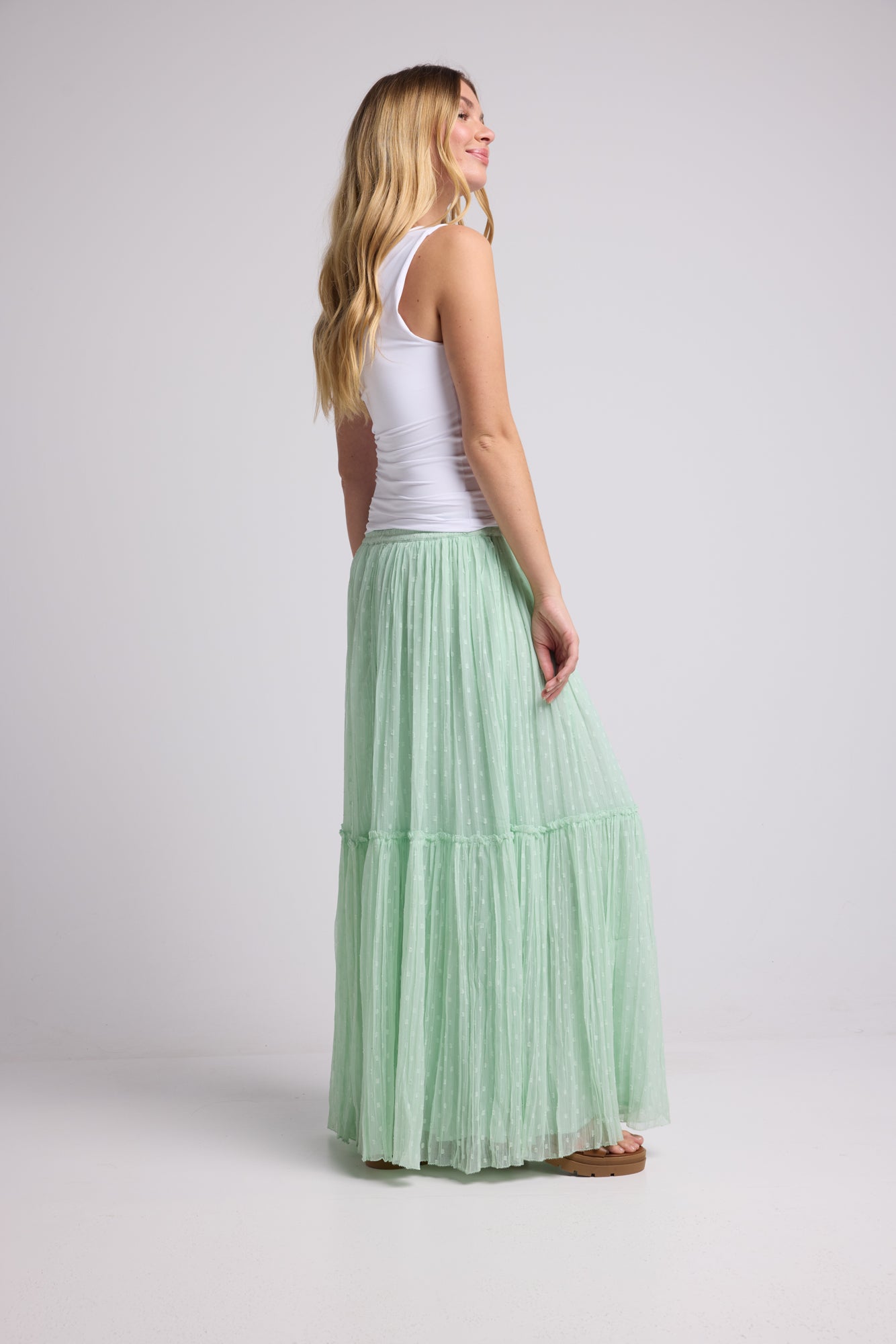 JUPE PISTACHE MEDELINE GREEN