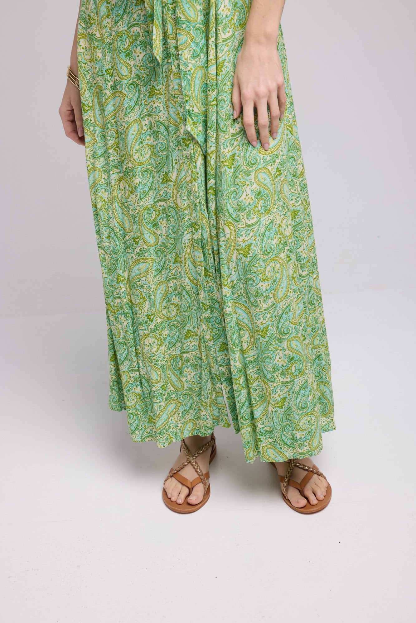 ROBE REA LONG GREEN