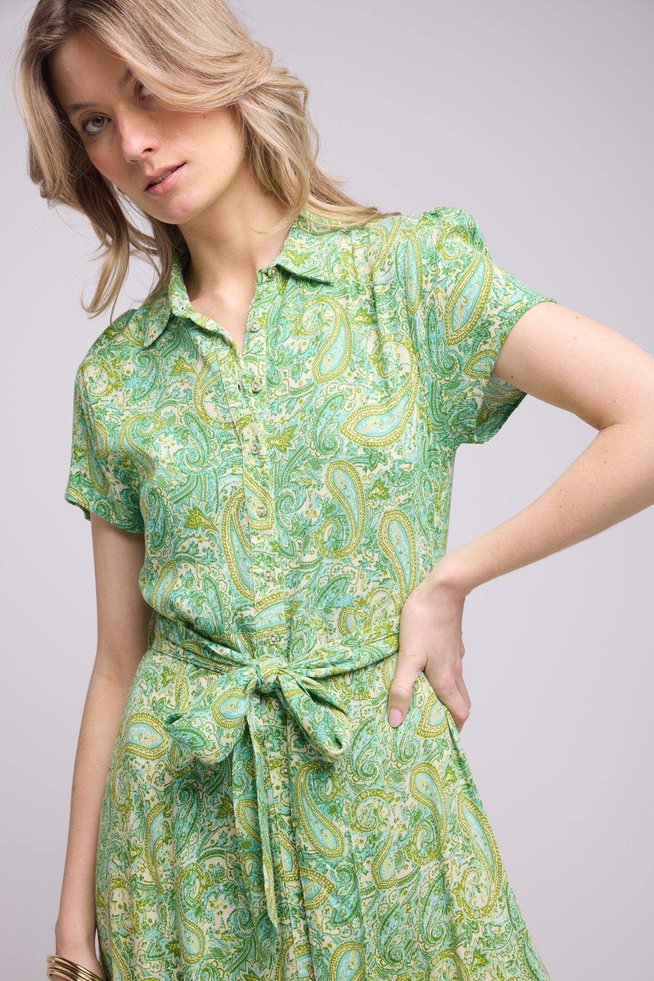 ROBE REA LONG GREEN