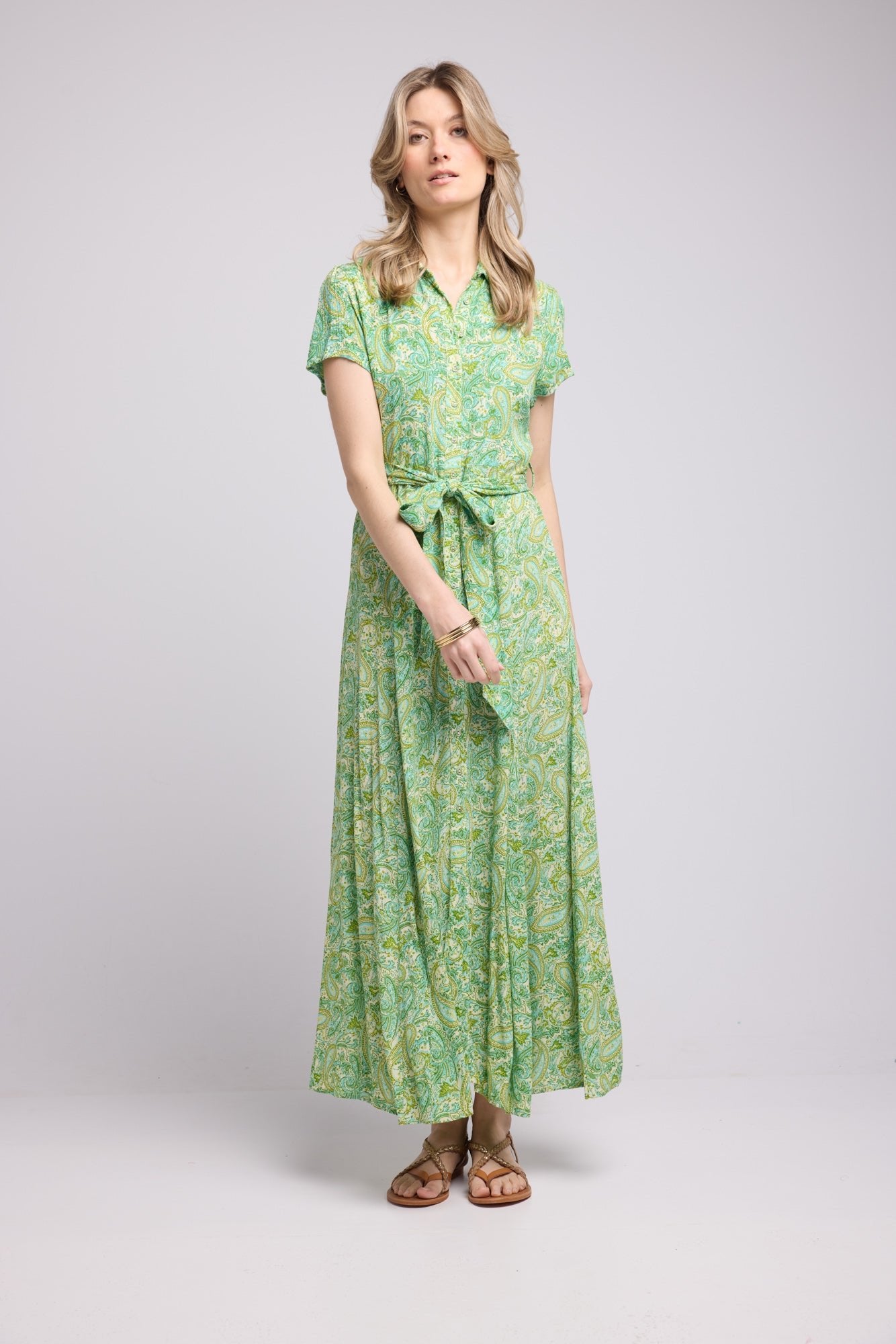 ROBE REA LONG GREEN